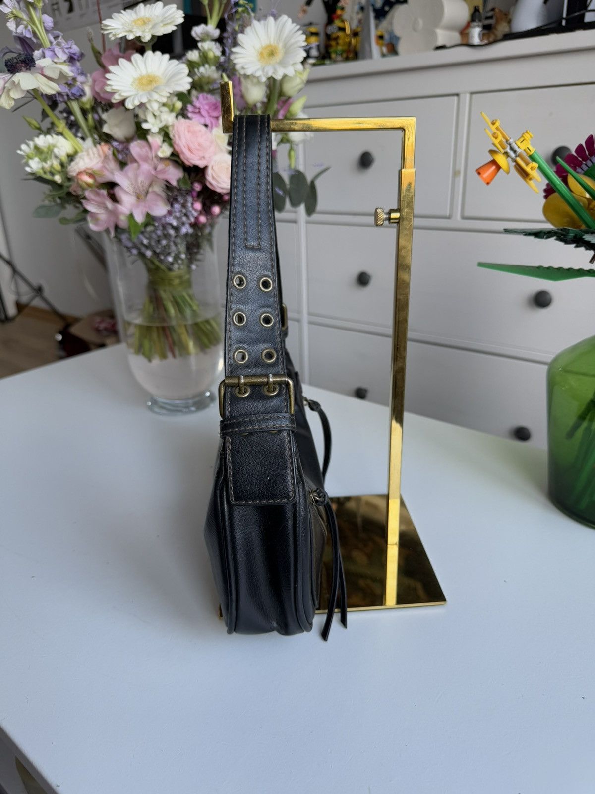 Japanese Brand VIntage y2k leather shoulder hand bag avantgarde opium retro Size ONE SIZE - 9 Thumbnail