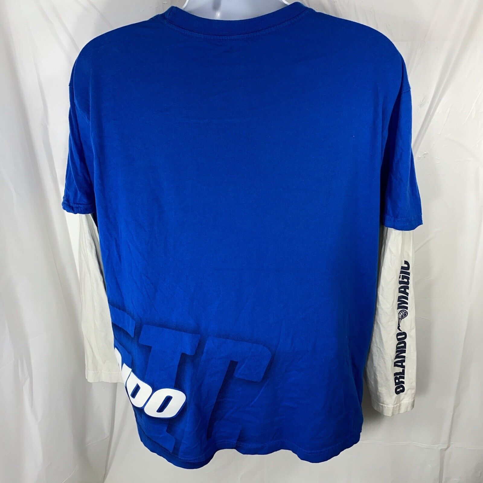 NBA UNK Orlando Magic Blue & White Basketball Graphic T Shirt Size US XL / EU 56 / 4 - 5 Thumbnail