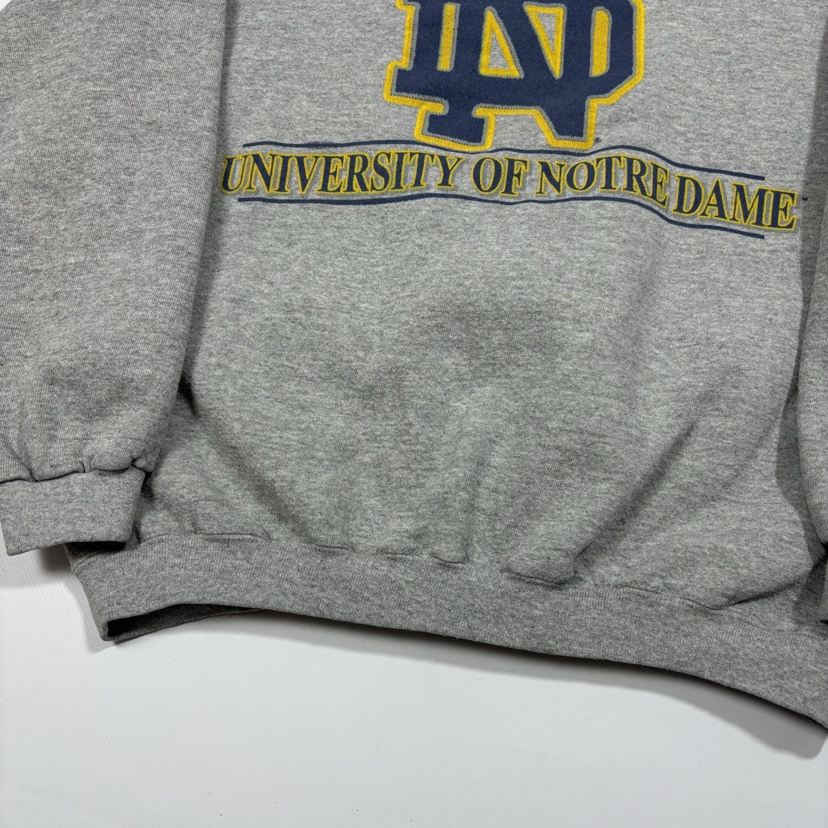 Vintage Vintage sweatshirt university of Notredame grey large USA Size L / US 10 / IT 46 - 2 Thumbnail