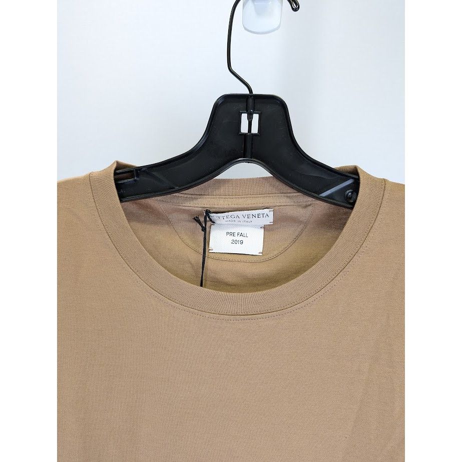 Bottega Veneta o1rshd1 Basic Jersey T-Shirt in Beige Size US M / EU 48-50 / 2 - 4 Thumbnail