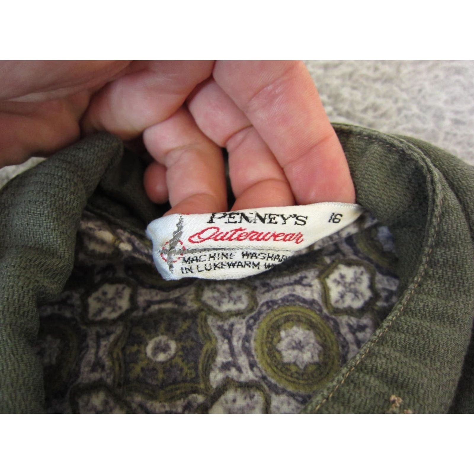 Vintage VINTAGE J. C. Penney Jacket Womens Large 16 Green Canvas Farmer Chose Full Zip Size XXL / US 16-18 / IT 52-54 - 5 Thumbnail