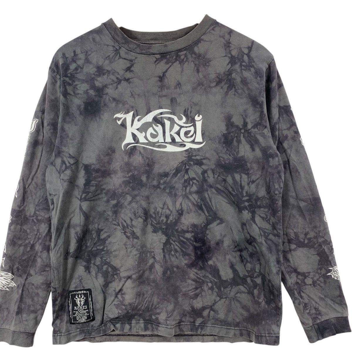 Other KAKEI JAPAN DRAGON Tribal Tie Dye Flame Tee Shirt Top Japan Size US L / EU 52-54 / 3 - 5 Thumbnail