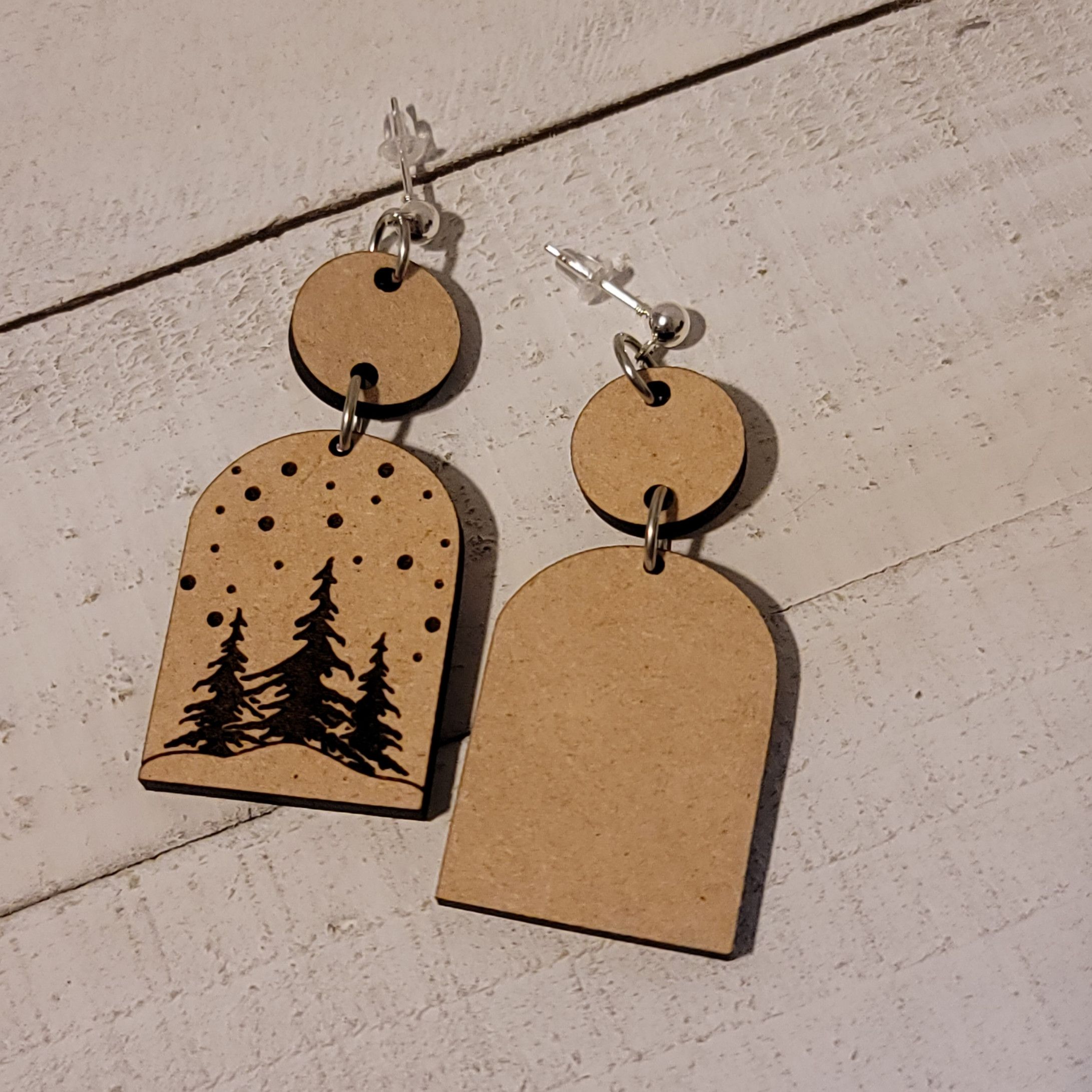 Handmade Christmas Tree Dangle Earrings Size ONE SIZE - 4 Thumbnail