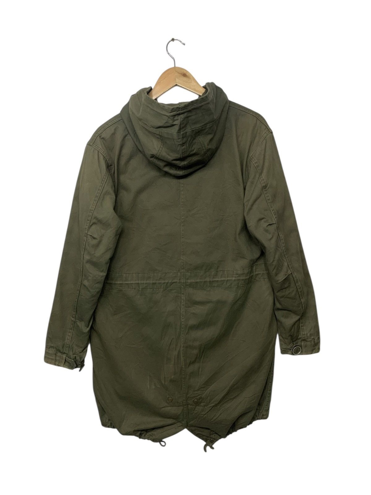 Issey Miyake Rare Ne-Net Issey Miyake Parka Green Army Zipper Down Hoodie Size US M / EU 48-50 / 2 - 4 Thumbnail