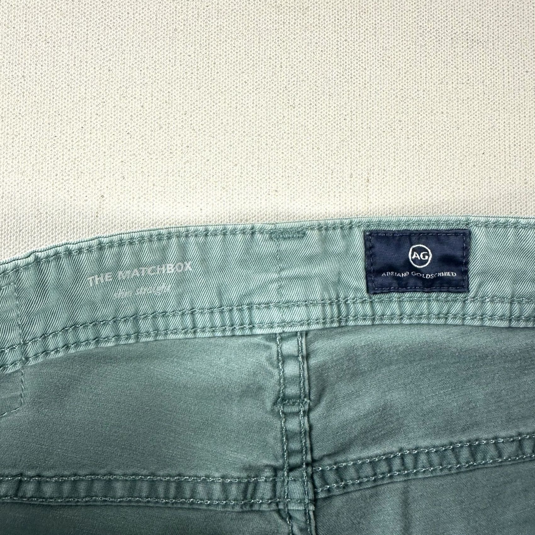 Vintage AG Adriano Goldschmied MatchBox Slim Straight Blue Jeans Mens 29x28 - Pants Size US 29 - 6 Thumbnail