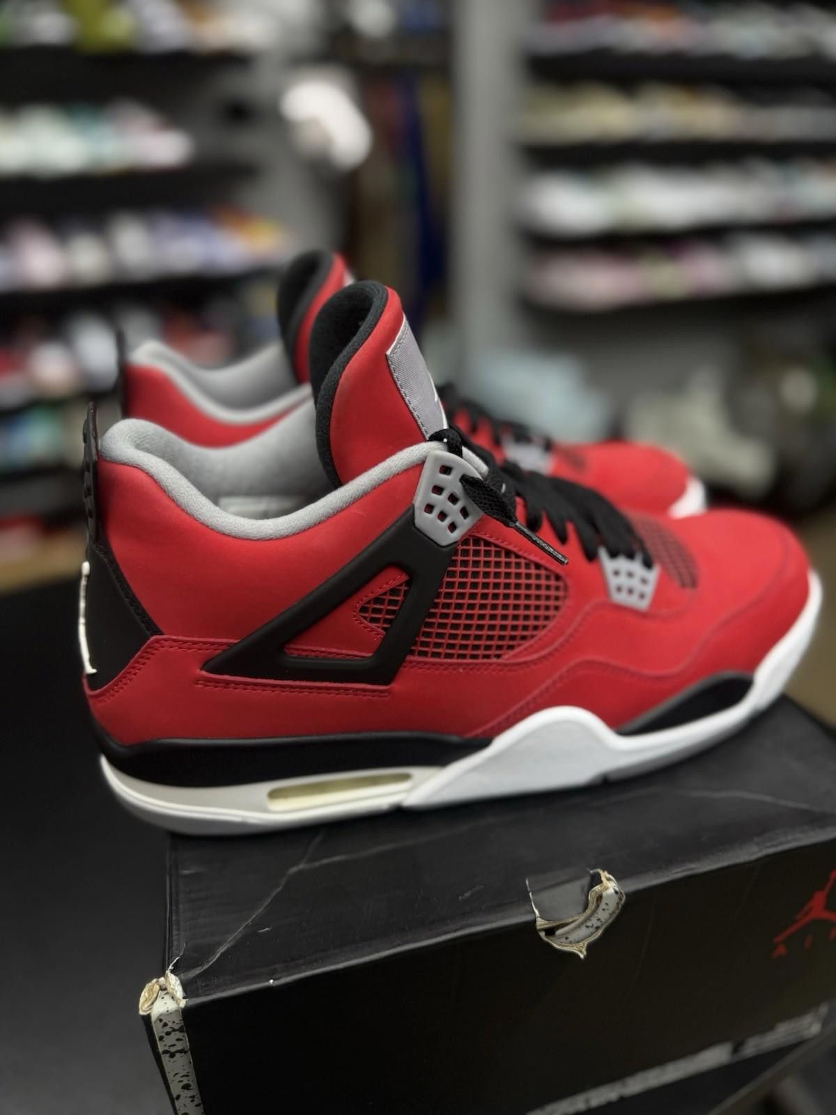 Jordan Brand Nike Air Jordan Retro 4 Toro Bravo (308497-603) Size 12 Men Size US 12 / EU 45 - 10 Thumbnail