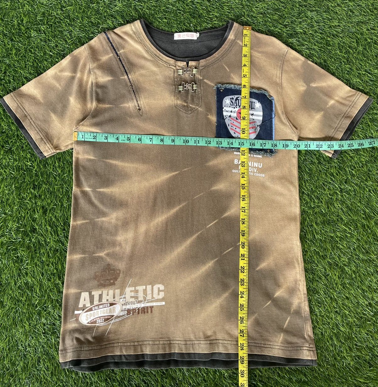 Le Grande Bleu (L.G.B.) Vintage 90s🔥Seditionaries 🔥iron Button Thrashed Faded Tee Size US M / EU 48-50 / 2 - 13 Thumbnail