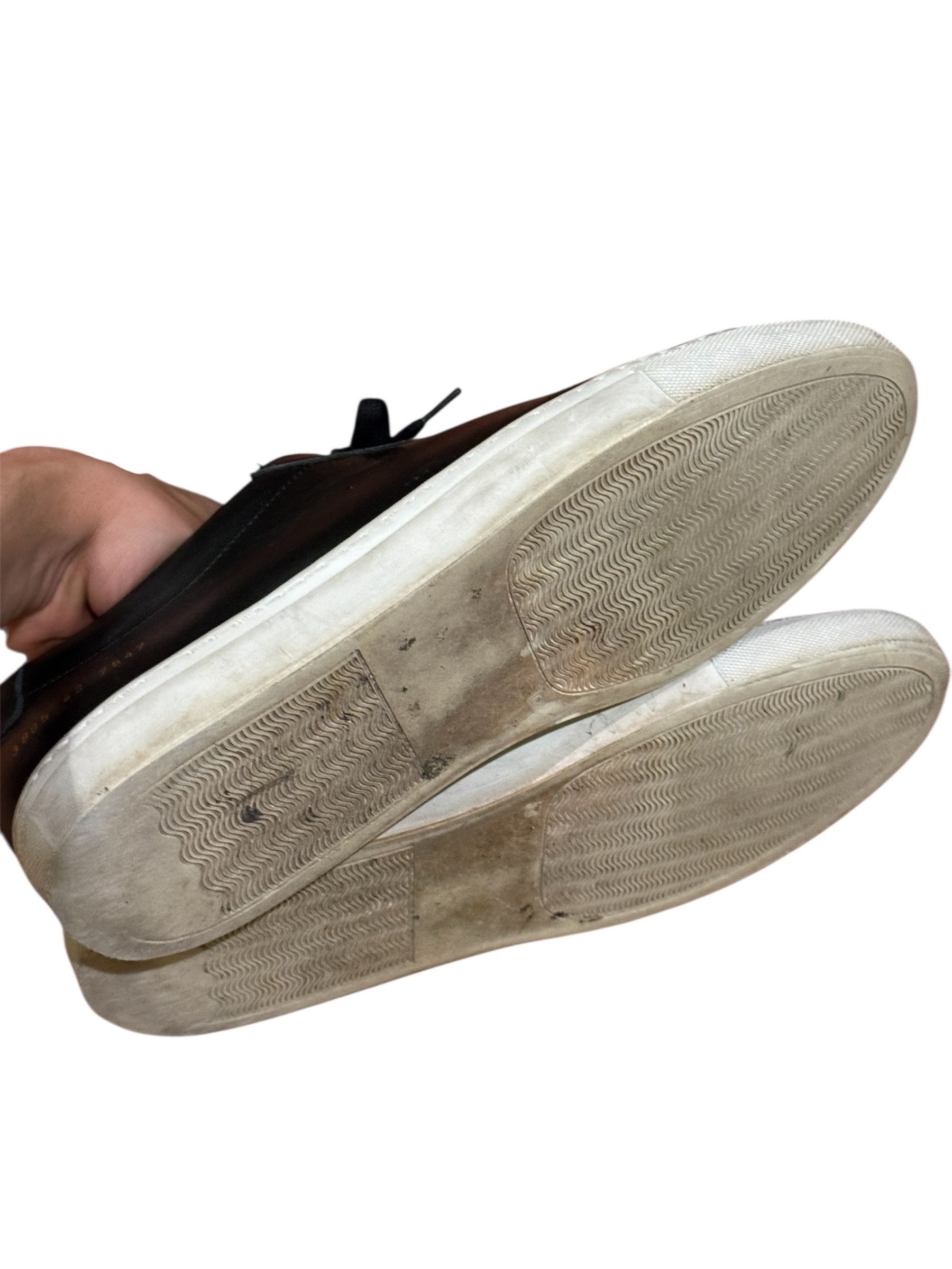 Common Projects Common Projects Achilles Low Black and White Leather Size US 9 / EU 42 - 4 Thumbnail