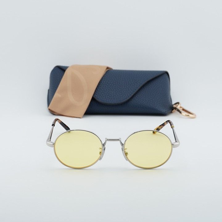 Loewe Loewe LW40151U 16J Sunglasses Silver Oval Frame Size ONE SIZE - 10 Thumbnail