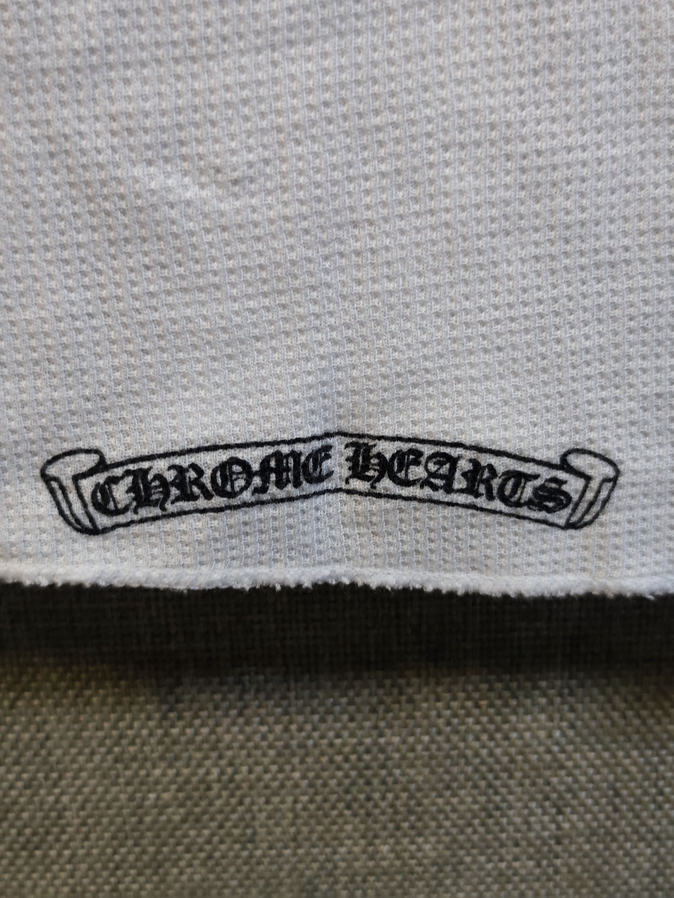 Chrome Hearts Vtg Chrome Hearts White Thermal Long Sleeve - "F* YOU"* Size US S / EU 44-46 / 1 - 3 Thumbnail