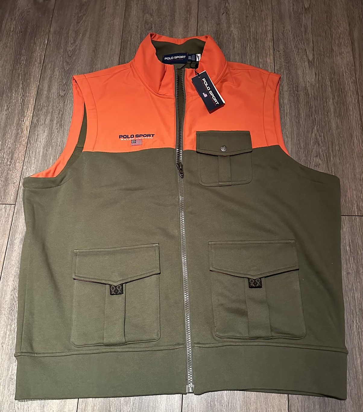 image of Polo Ralph Lauren Ralph Laurent Polo Sport Technical Gilet Size Xxl in Green, Men's