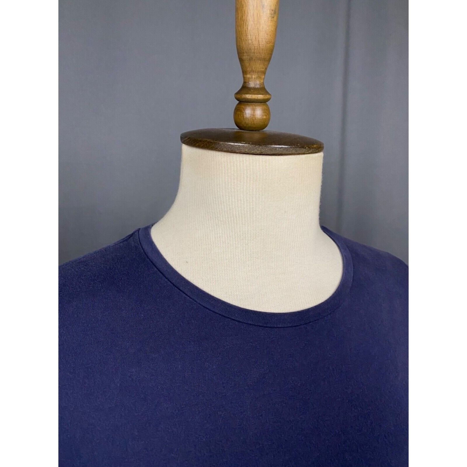Moncler Moncler Giroccolo Small Logo Men's Blue T-Shirt Size L Size US L / EU 52-54 / 3 - 6 Thumbnail