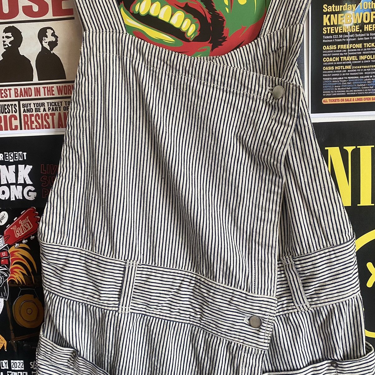 Issey Miyake Vintage Issey Miyake Hickory Stripe Overalls Dress Size S / US 4 / IT 40 - 4 Thumbnail