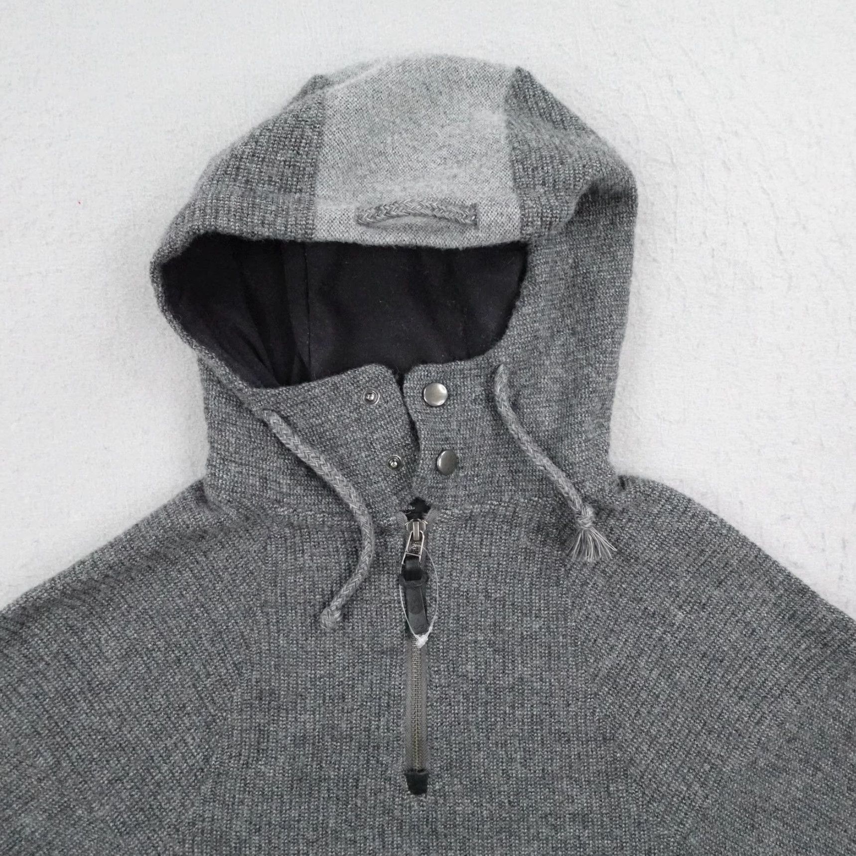 Prana PrAna Hoodie Womens XS Gray Hartlie Pullover 1/4 Zip Wool Blend Sweatshirt Size XS / US 0-2 / IT 36-38 - 2 Thumbnail