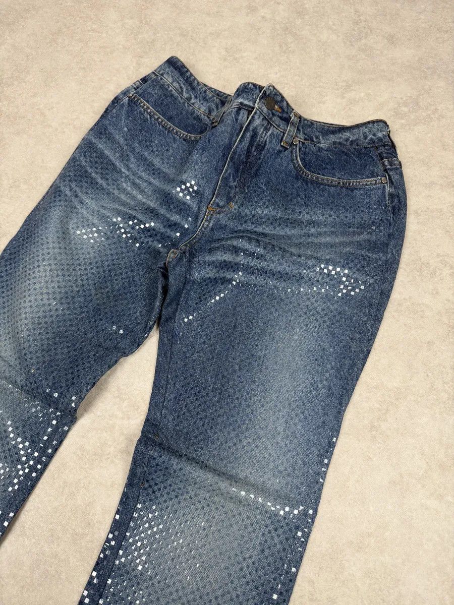 Roberto Cavalli 2000s Roberto Cavalli Shiny Blue Denim Jeans Size US 31 - 4 Thumbnail