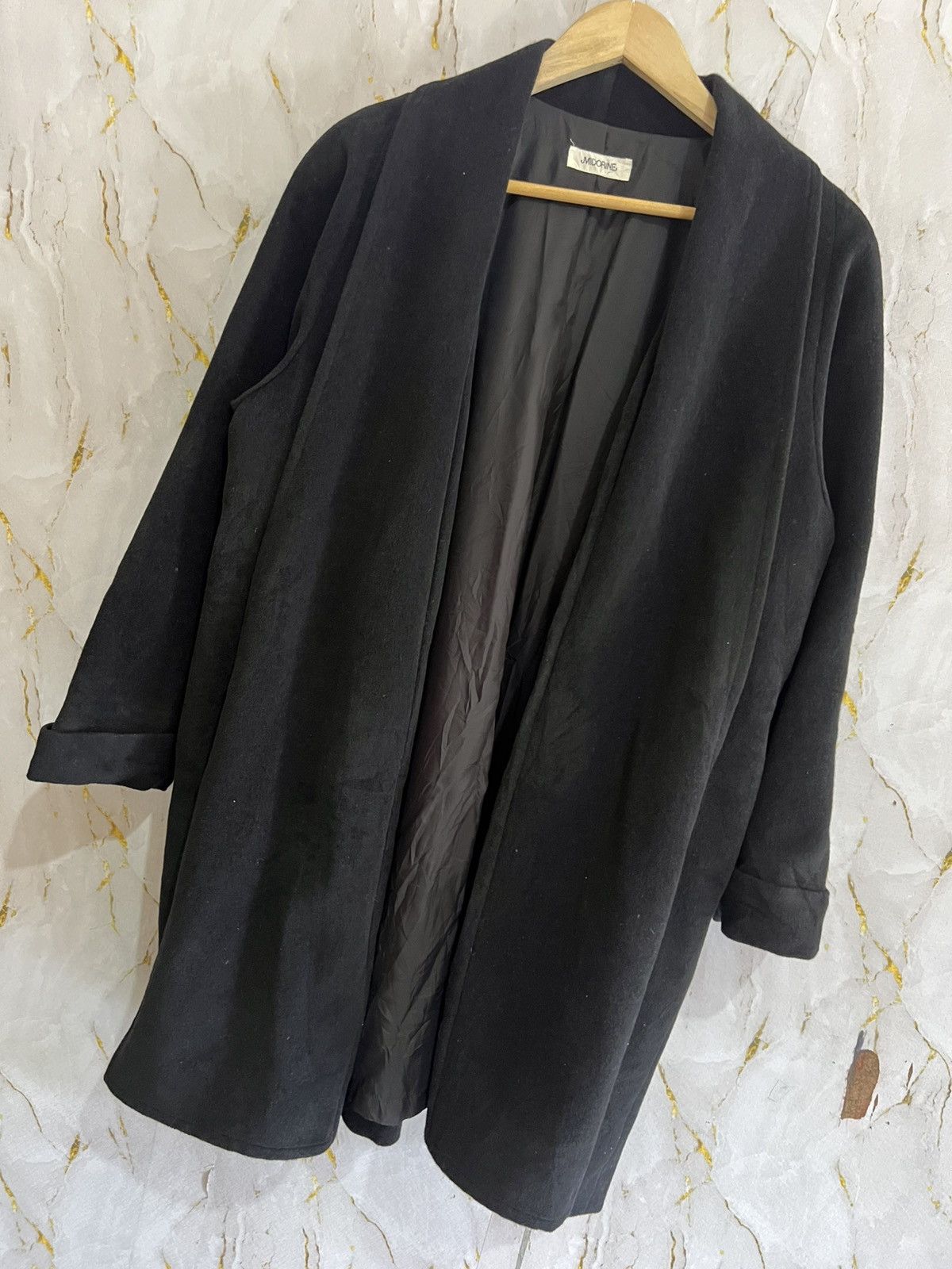 Japanese Brand Vintage Midorine Wool Long Jacket / Coat Size US XXL / EU 58 / 5 - 5 Thumbnail