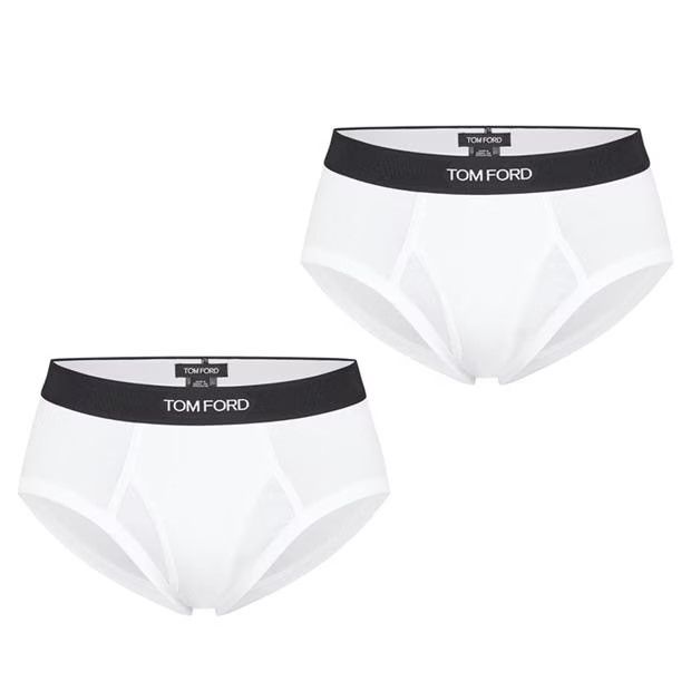 Tom Ford o1g2r1mq0724 Size: 30 / Two Pack Cotton Briefs in White Size 30 - 3 Thumbnail