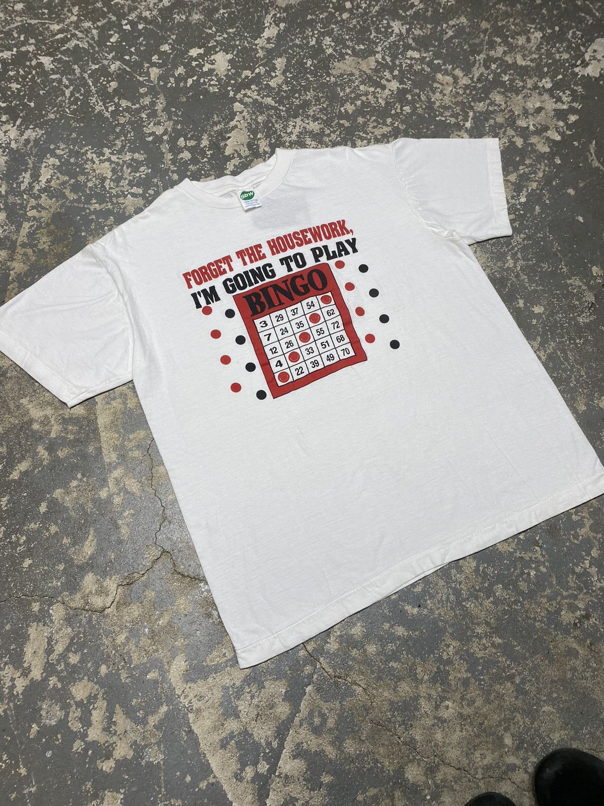 Japanese Brand × Vintage Vintage Bingo Funny 90s New Old Stock Tshirt Size US L / EU 52-54 / 3 - 7 Thumbnail