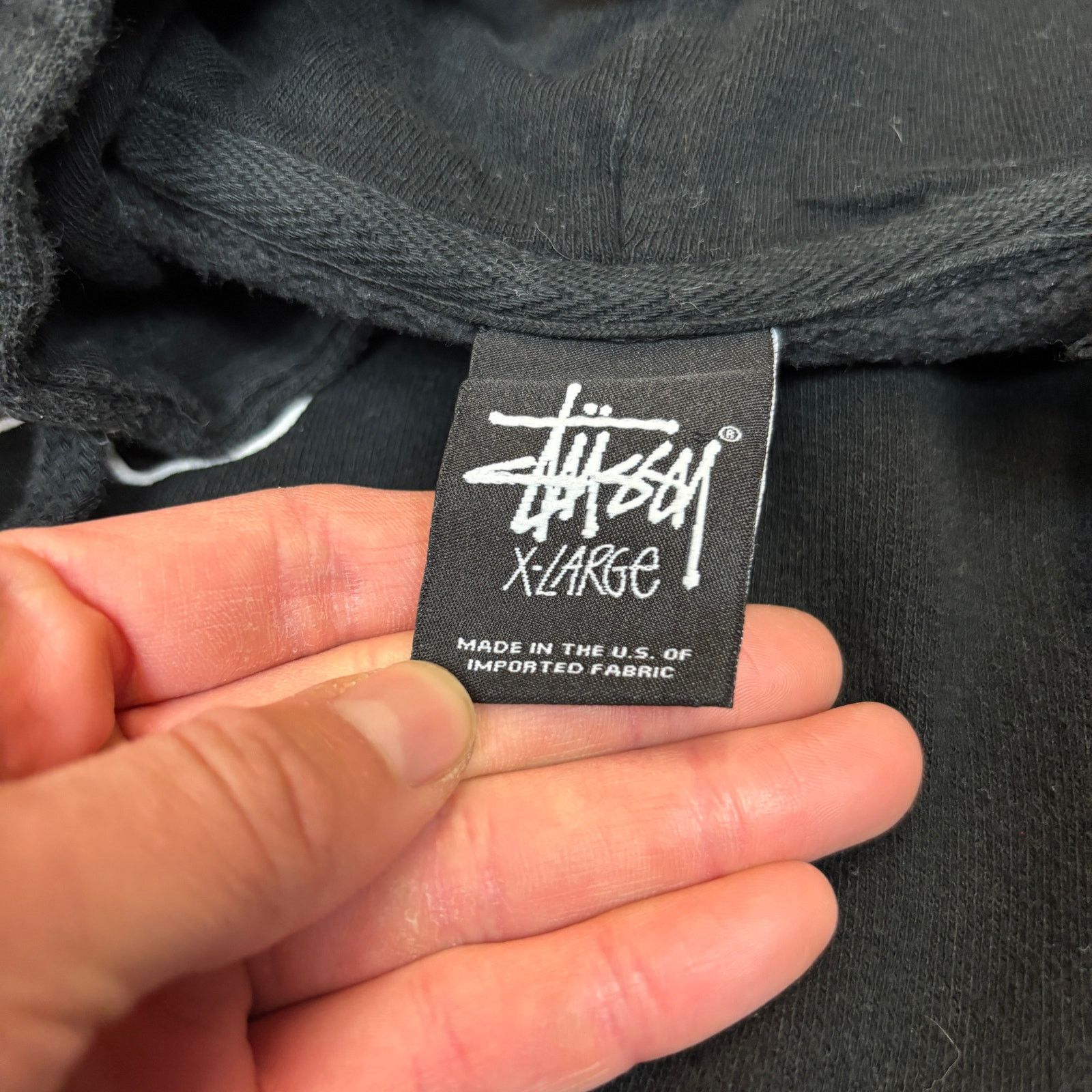 Stussy × Vintage Vintage Stussy Rising 80 Worldwide Hoodie Mens XL Streetwear Size US XL / EU 56 / 4 - 5 Thumbnail
