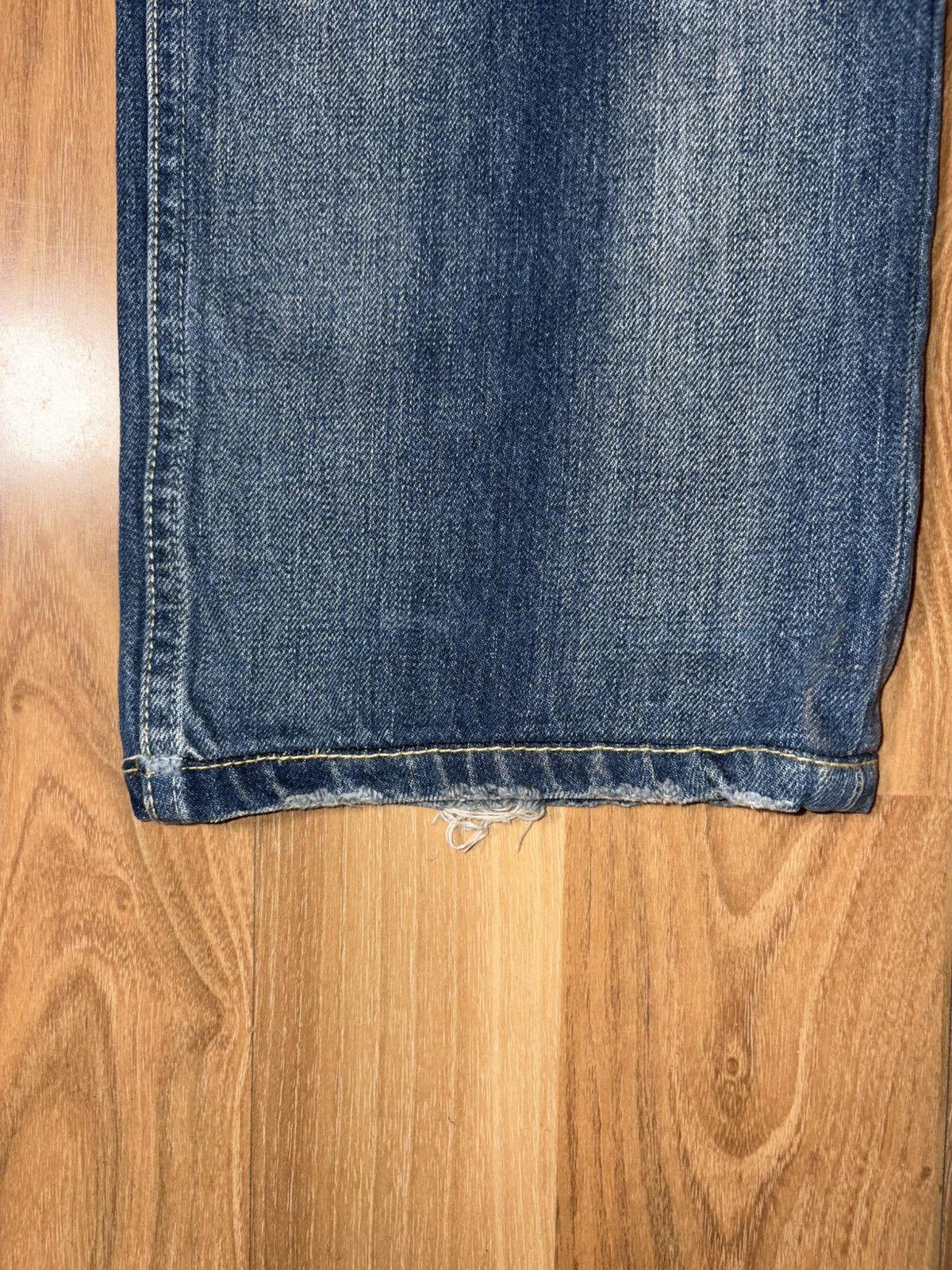Levi's Vintage Clothing Rare Levi’s 601 Straight Fit Denim - Distressed - 36x34 Size US 36 / EU 52 - 4 Thumbnail