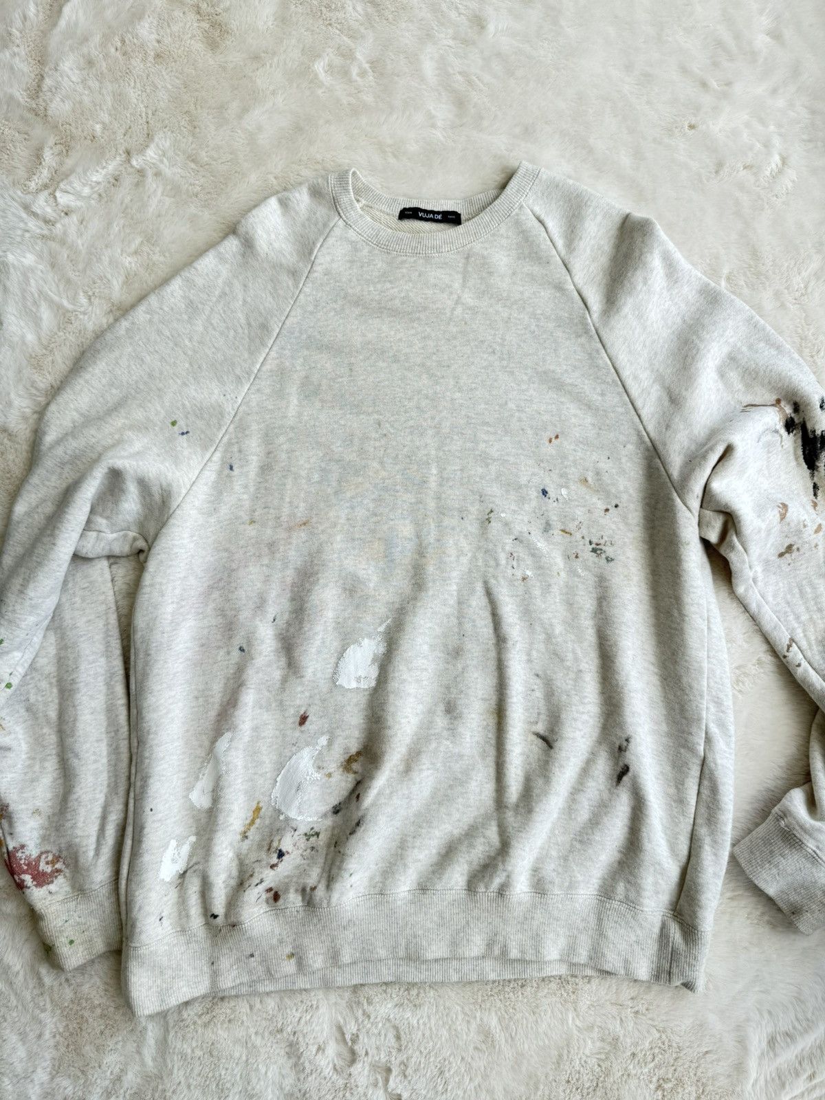 Vuja De Vuja de Low gauge knit sweater (nude ivory) | Grailed