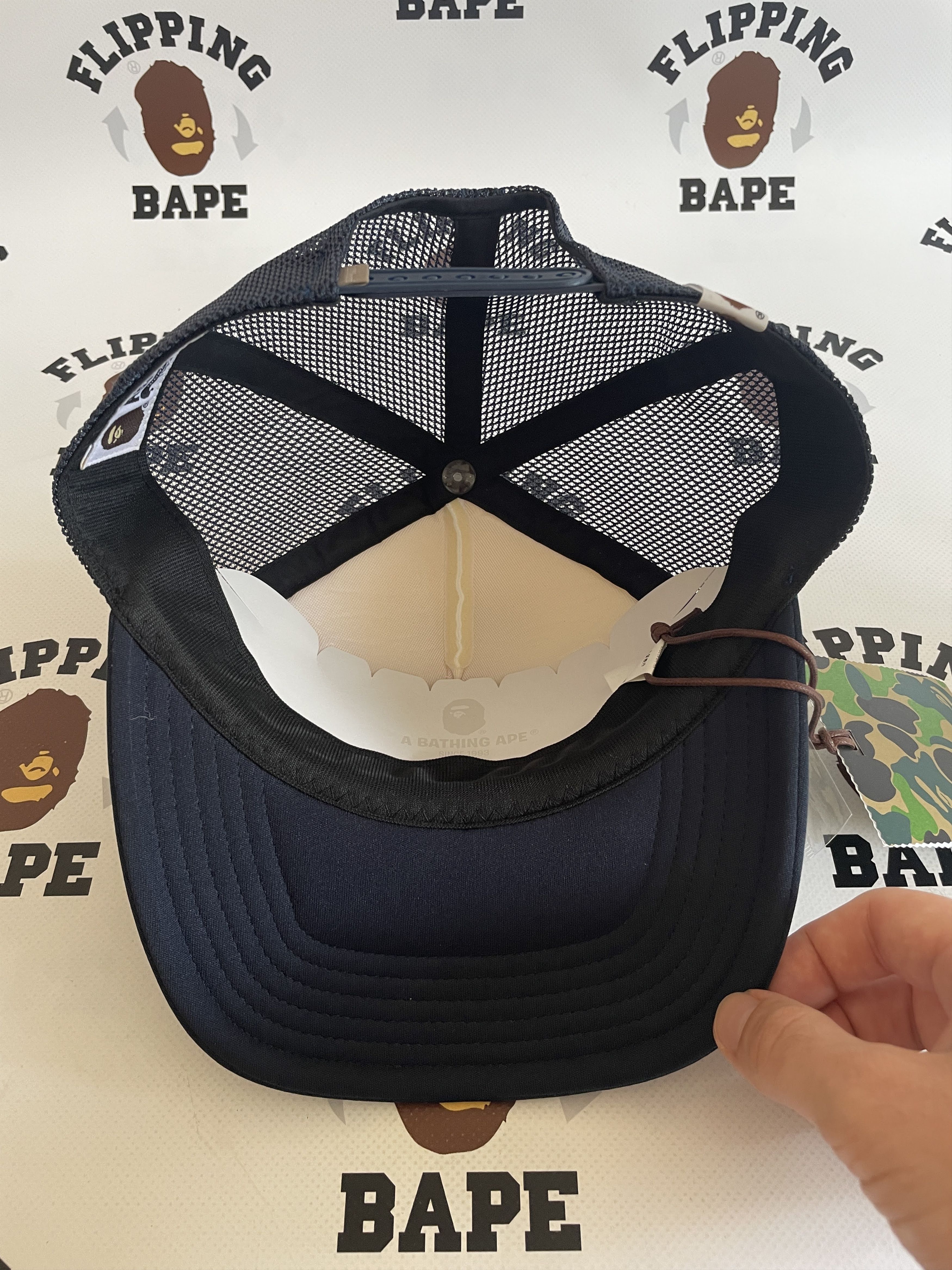 Bape BAPE X JJJJOUND COLLEGE MESH CAP Size ONE SIZE - 8 Thumbnail