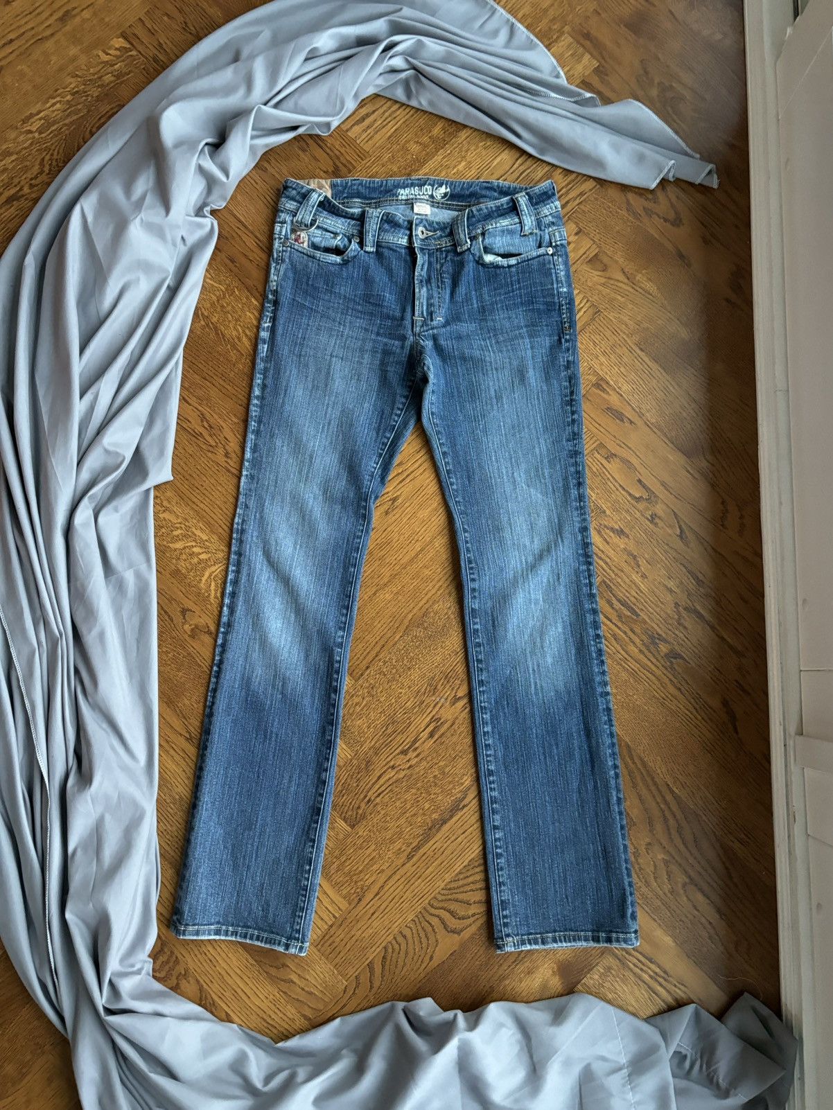 Parasuco × Rocawear × Vintage 1990s Vintage Parasuco Jeans 2000s Y2K Denim Punk Faded Goth Size US 32 / EU 48 - 11 Thumbnail