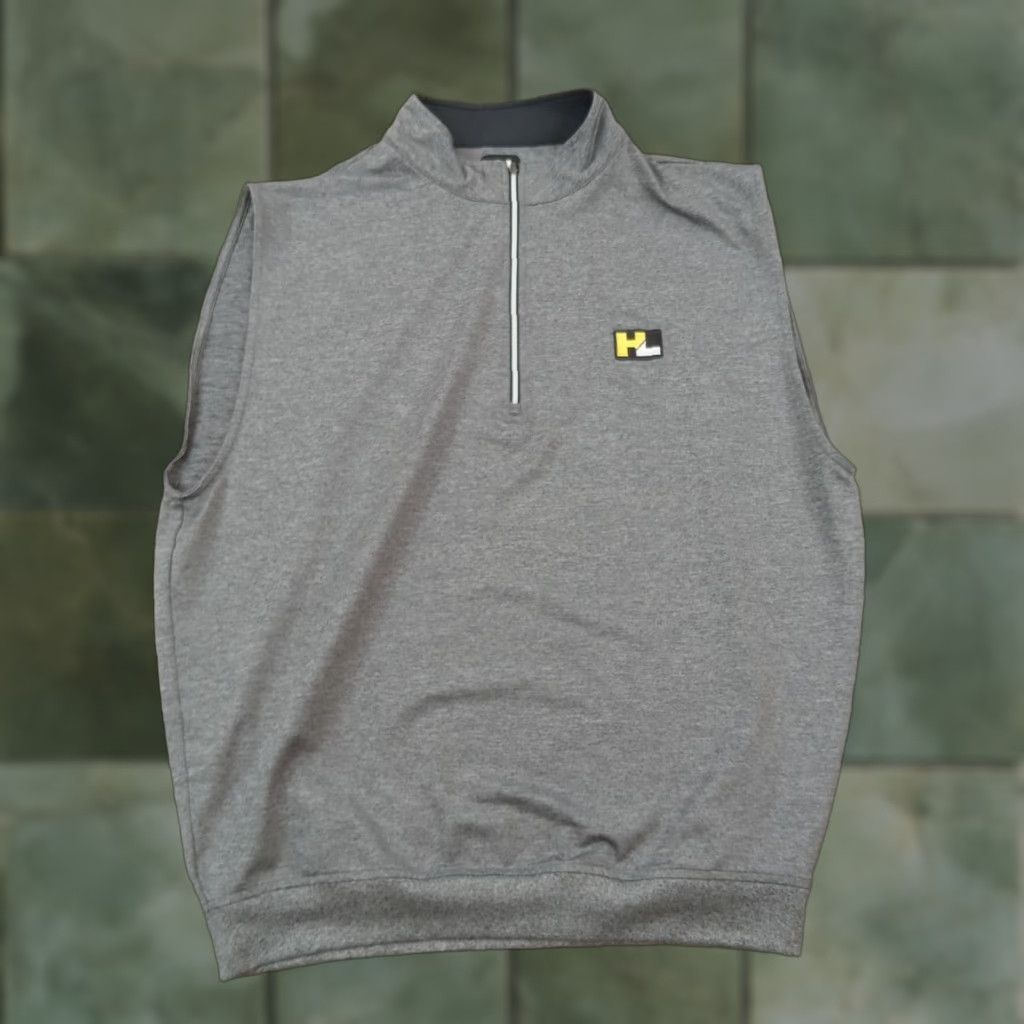 Footjoy FootJoy Mens Golf Vest Large Gray 1/4 Zip Pullover Lightweight Stretch Windbreaker Size US L / EU 52-54 / 3 - 1 Thumbnail