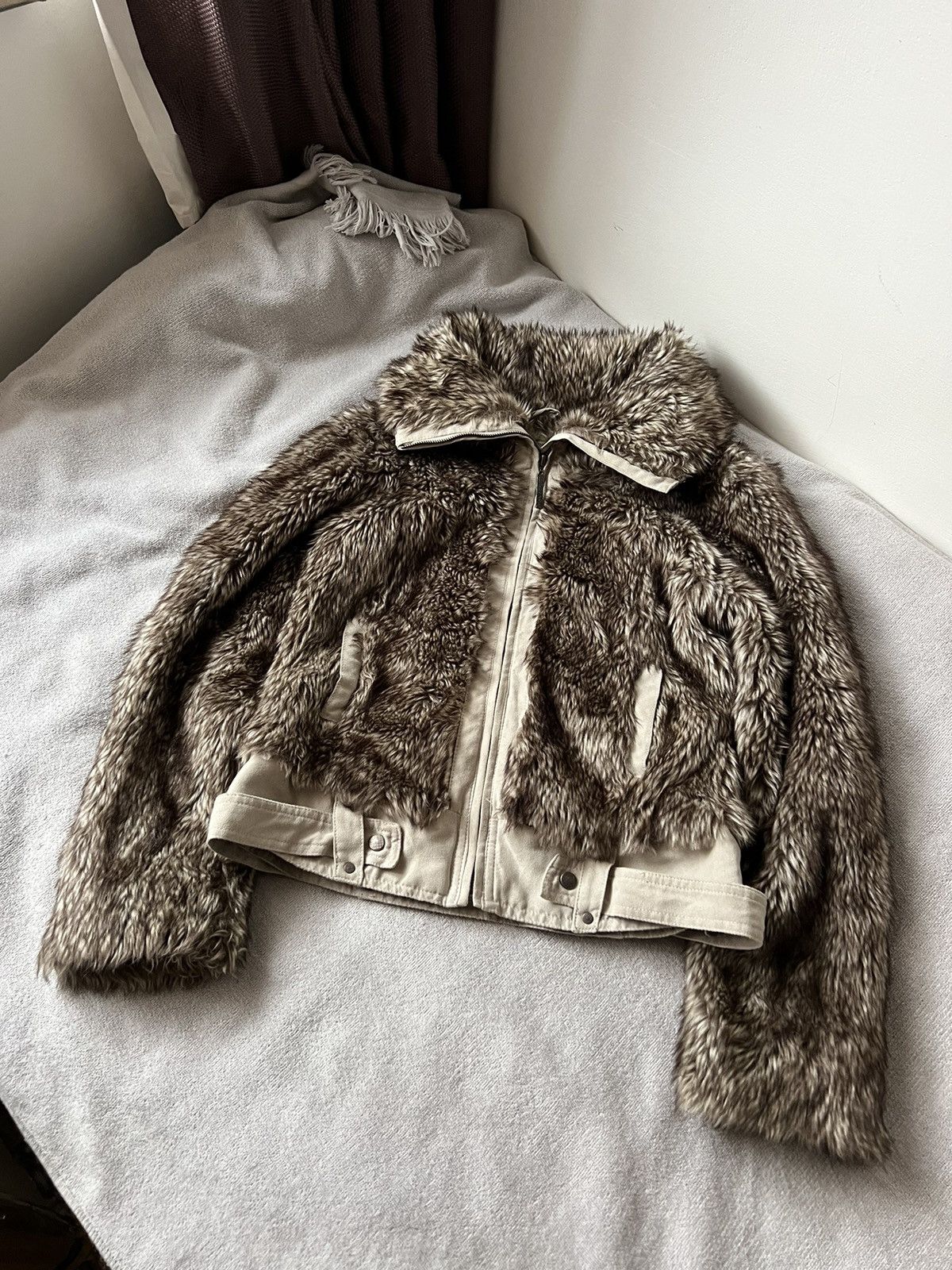Other Vinatge fur jacket hysterical glamor le grand bleu style y2k Size US M / EU 48-50 / 2 - 2 Thumbnail