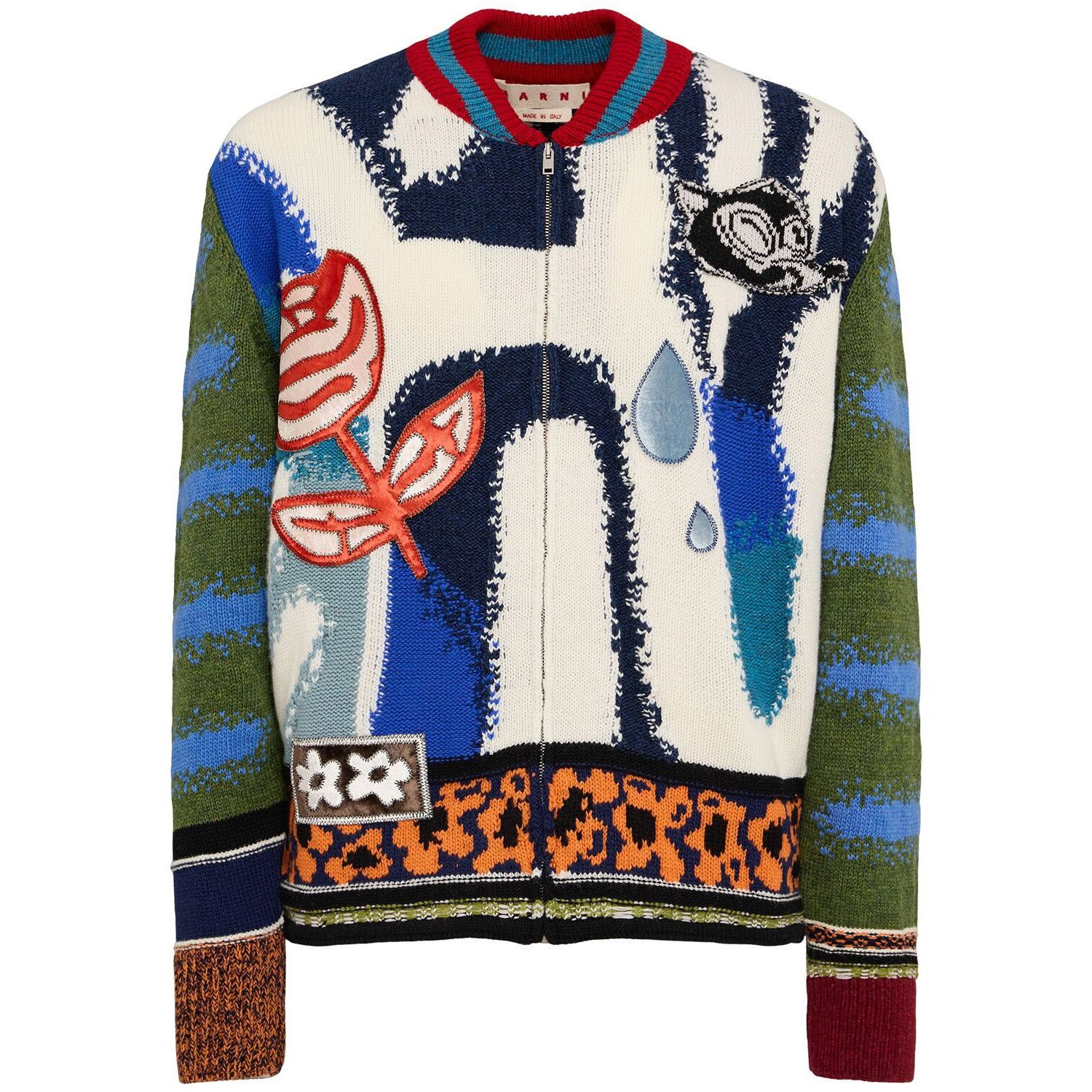 Marni MARNI Multicolor Wool Jacket New & Authentic (Men's size:M;) Size US M / EU 48-50 / 2 - 1 Thumbnail