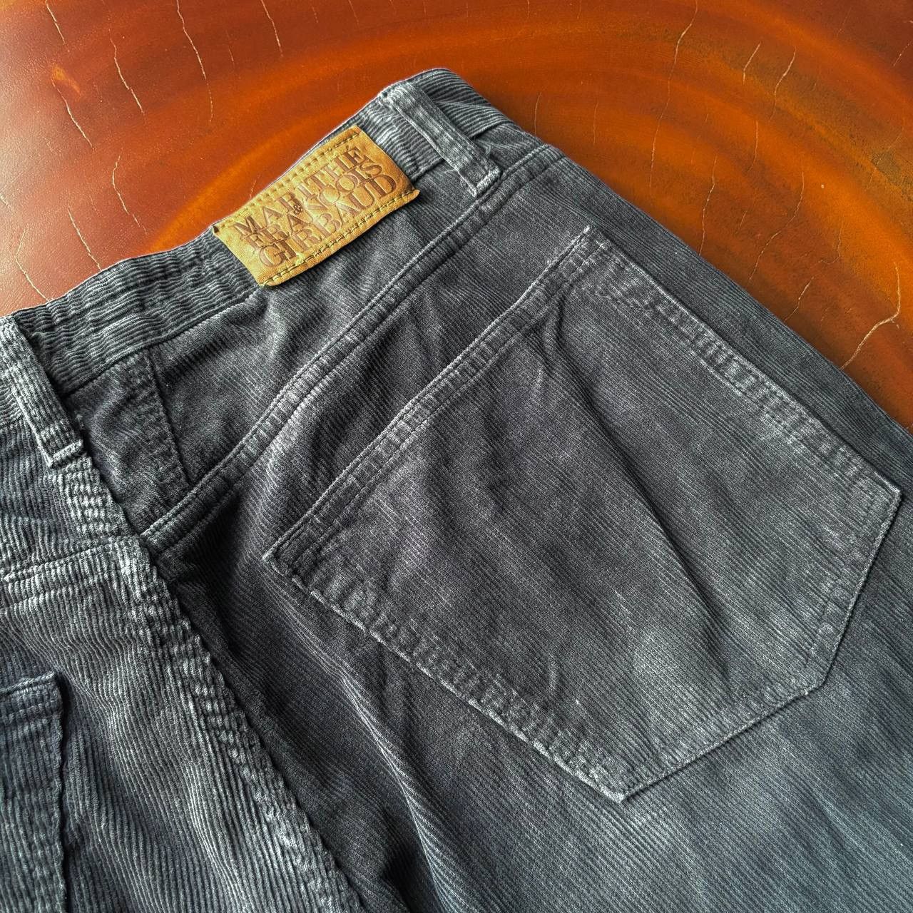 Marithe + Francois Girbaud Vintage Marithe Francois Girbaud MFG Navy Corduroy Pants Size US 33 - 8 Thumbnail