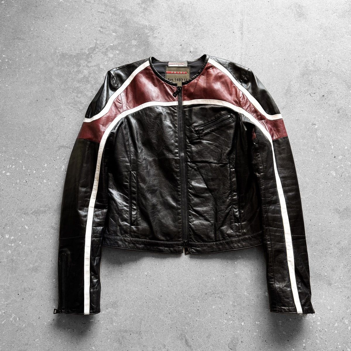 Prada Prada AW2007 Café Racer Pelle Leather Biker Jacket Size M / US 6-8 / IT 42-44 - 5 Thumbnail