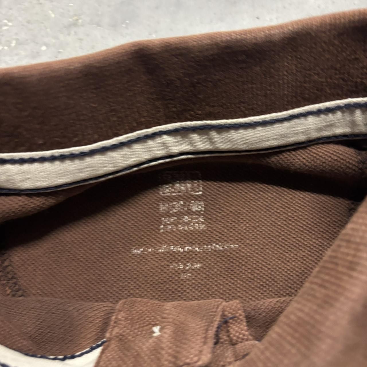 Japanese Brand × Vintage Crazy Vintage Y2K/2000s Brown Essential Polo Shirt! Size US M / EU 48-50 / 2 - 4 Thumbnail