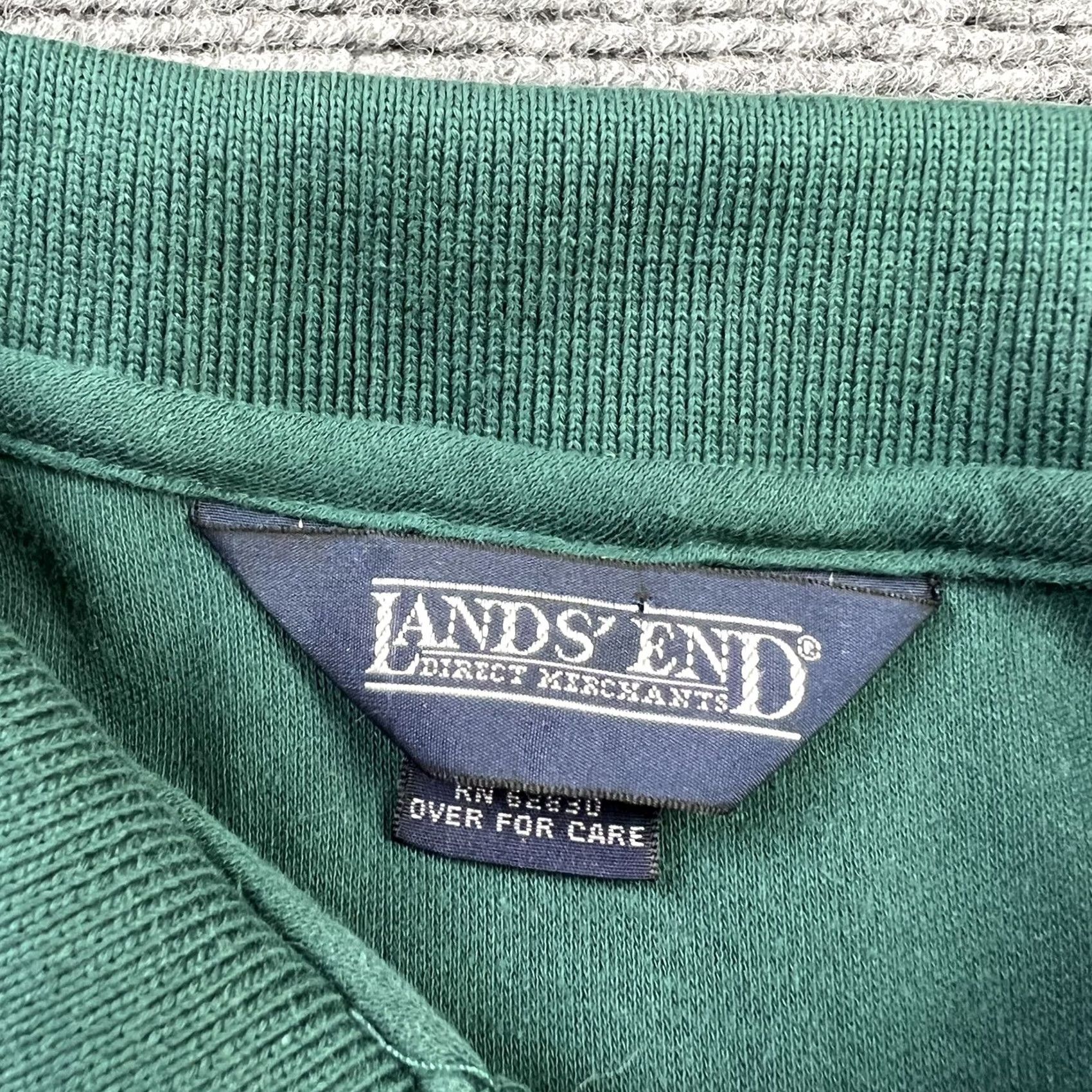Lands' End VINTAGE Lands' End Polo Shirt Women's M Short Sleeve Green USA Polo Shirt Size M / US 6-8 / IT 42-44 - 2 Thumbnail