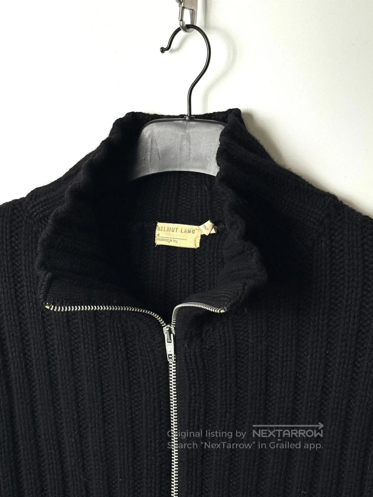 Helmut Lang Helmut Lang 1998 Zip Wool Cardigan. Size US S / EU 44-46 / 1 - 3 Thumbnail