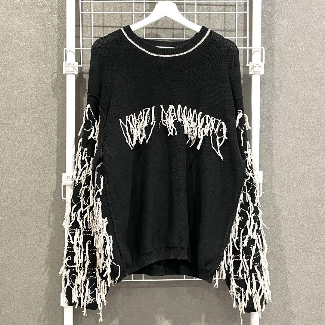 Yohji Yamamoto Yohji Yamamoto Pour Homme 93ss Reversible Fringe Knit Size US M / EU 48-50 / 2 - 1 Thumbnail