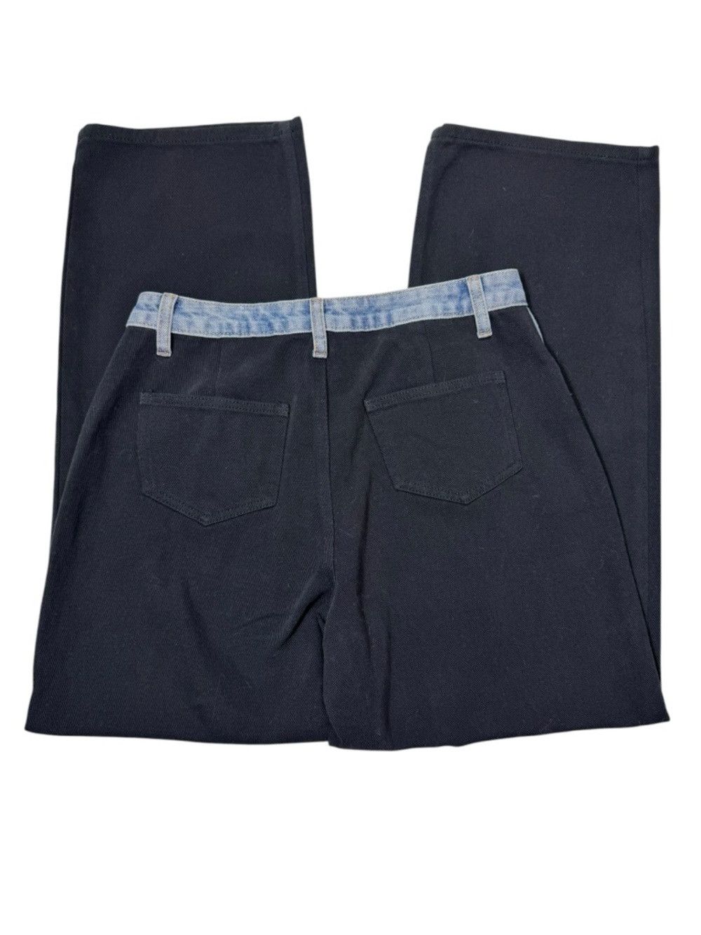 Scotch & Soda NWT New Scotch & Soda Current Blue Waistband Black Cropped Size 25" / US 0 / IT 36 - 4 Thumbnail