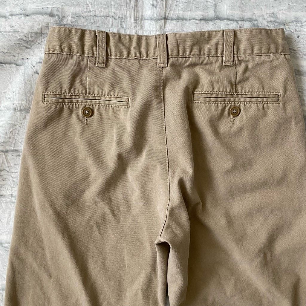 Lands' End Lands End men 30/30 cotton blend flat front tan chinos Size US 30 / EU 46 - 9 Thumbnail