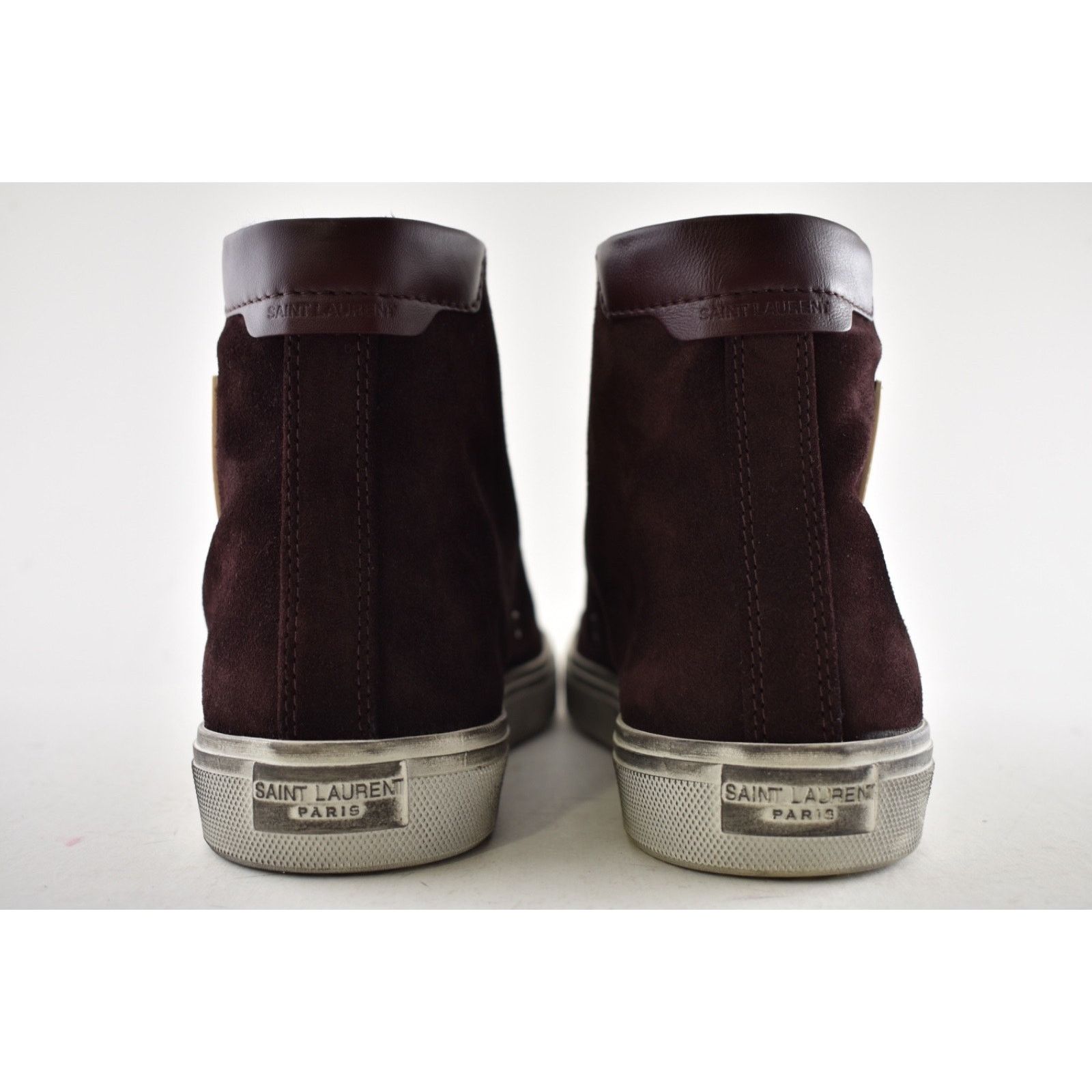 Yves Saint Laurent Saint Laurent Mens Bedford Barolo Red High Top Sneaker 44 11 Size US 11 / EU 44 - 11 Thumbnail