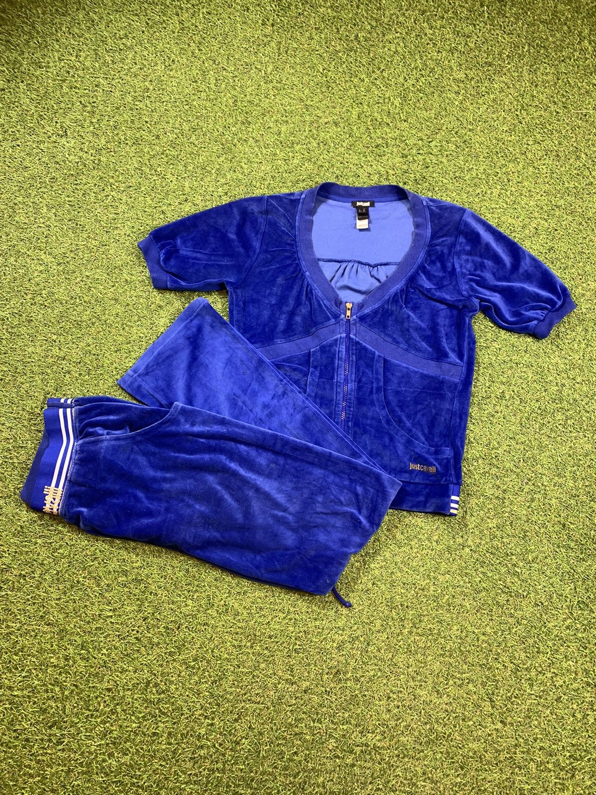 Just Cavalli Just Cavalli velour tracksuit set pants + top Y2K size M Size M / US 6-8 / IT 42-44 - 1 Thumbnail