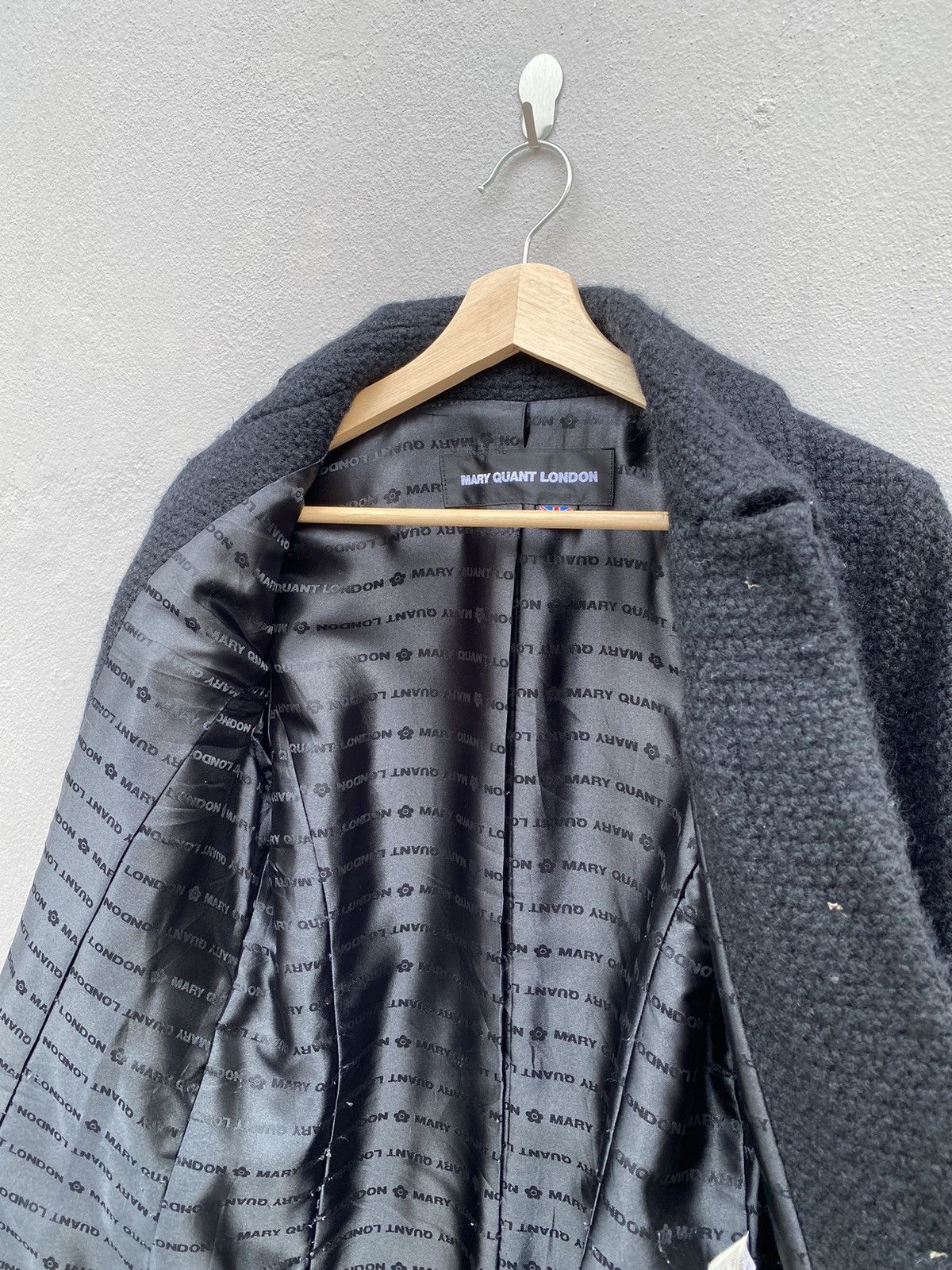 Japanese Brand MARY QUANT LONDON Asymmetrical Pockets Tweed Coat Japan Made Size M / US 6-8 / IT 42-44 - 6 Thumbnail