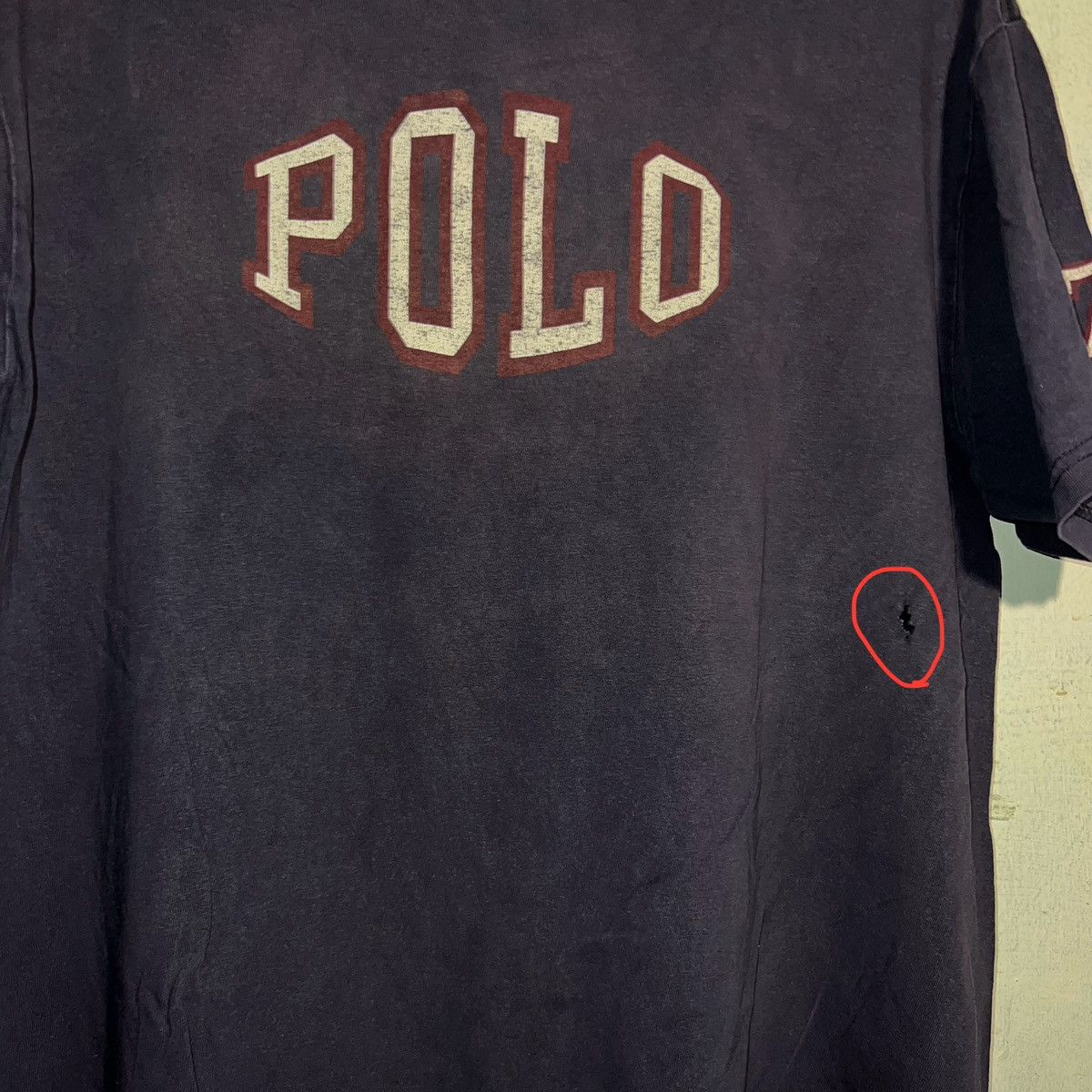 Polo Ralph Lauren × Vintage 90s Vintage Polo Ralph Lauren T-Shirt Medium Oversized Size US XL / EU 56 / 4 - 4 Thumbnail