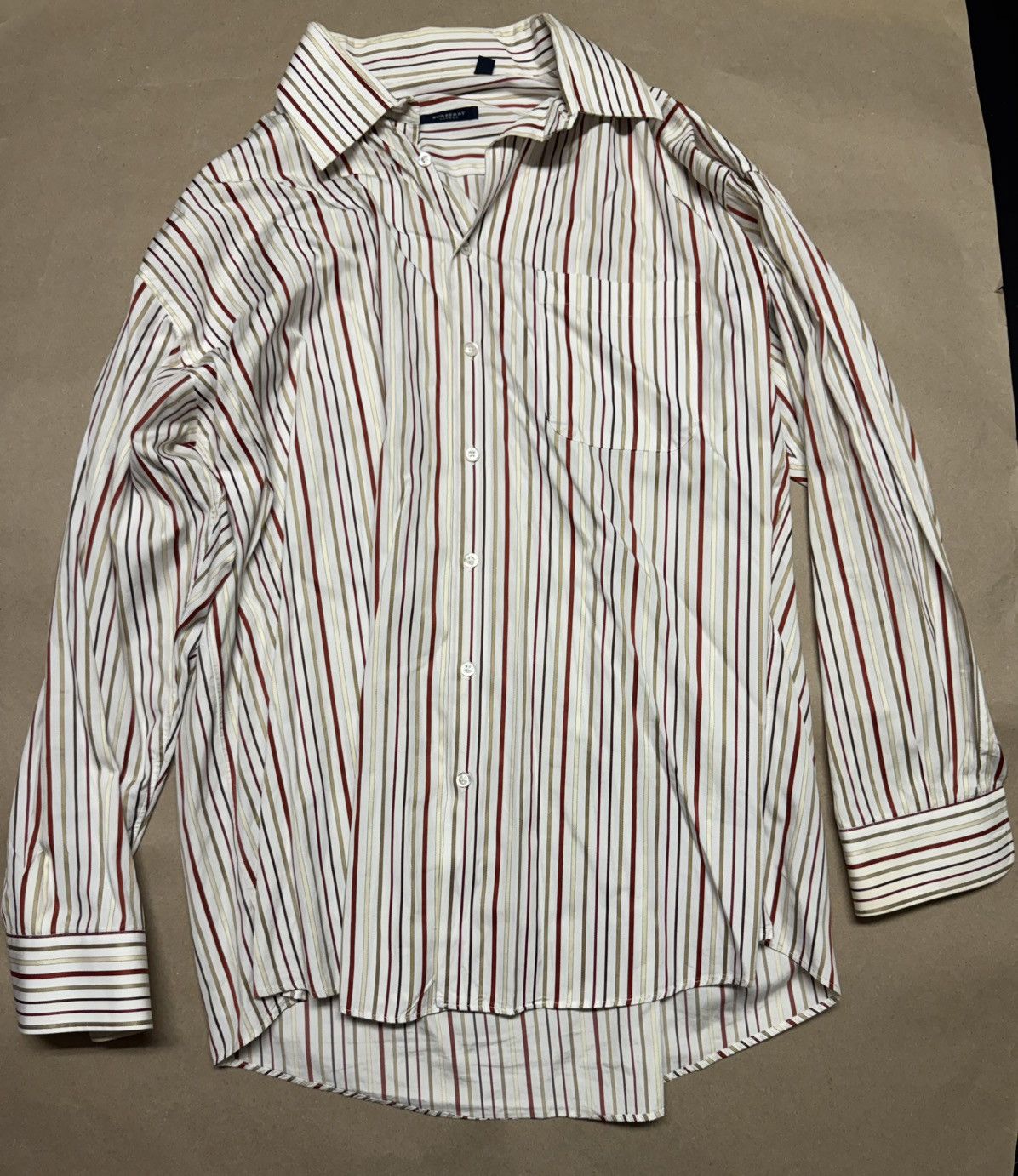 Burberry Burberry London Men's Long Sleeve Button-Up Shirt XXL Beige Size US XXL / EU 58 / 5 - 1 Thumbnail