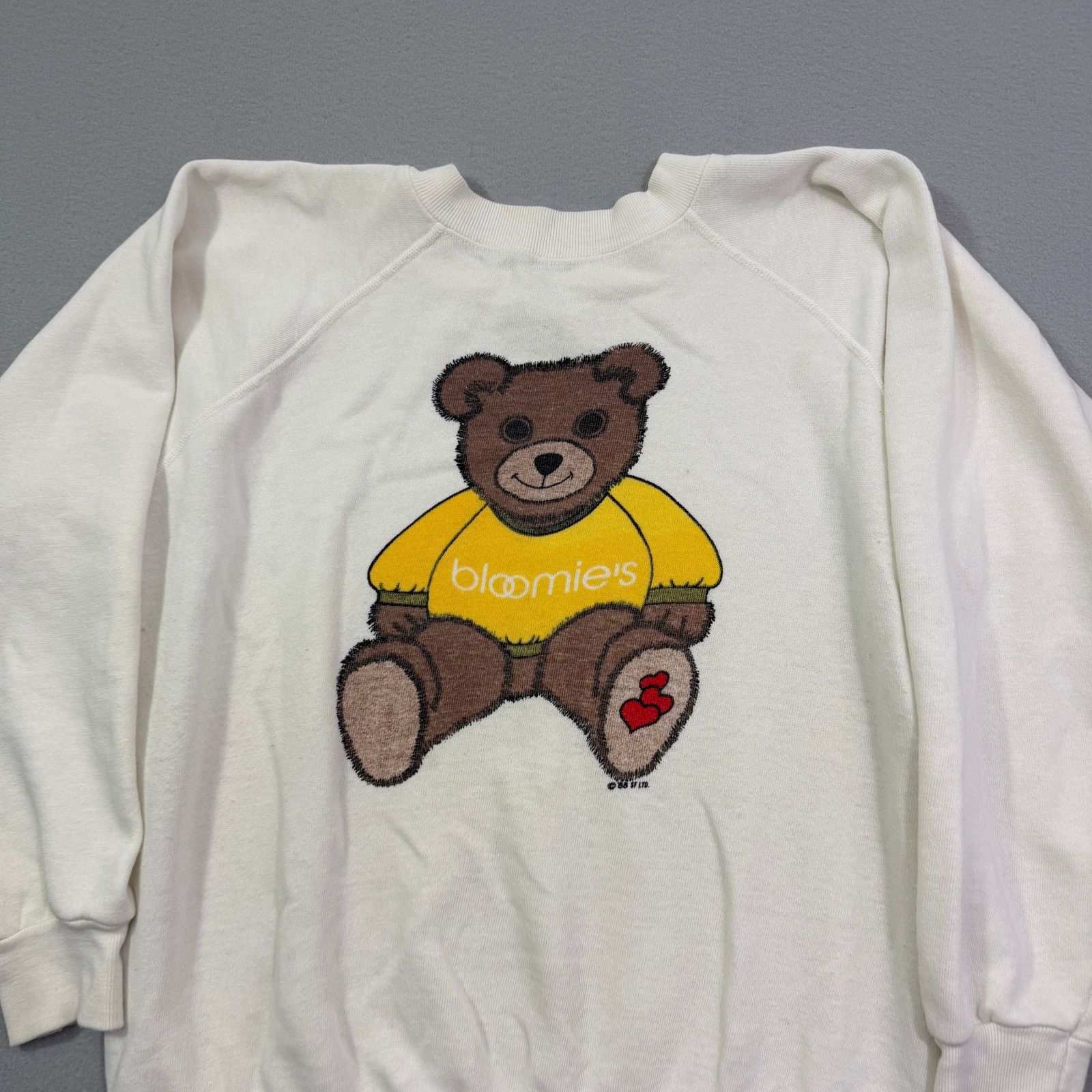 Vintage Vintage Bloomies Sweatshirt Women's Small Teddy Bear Heart Size S / US 4 / IT 40 - 2 Thumbnail