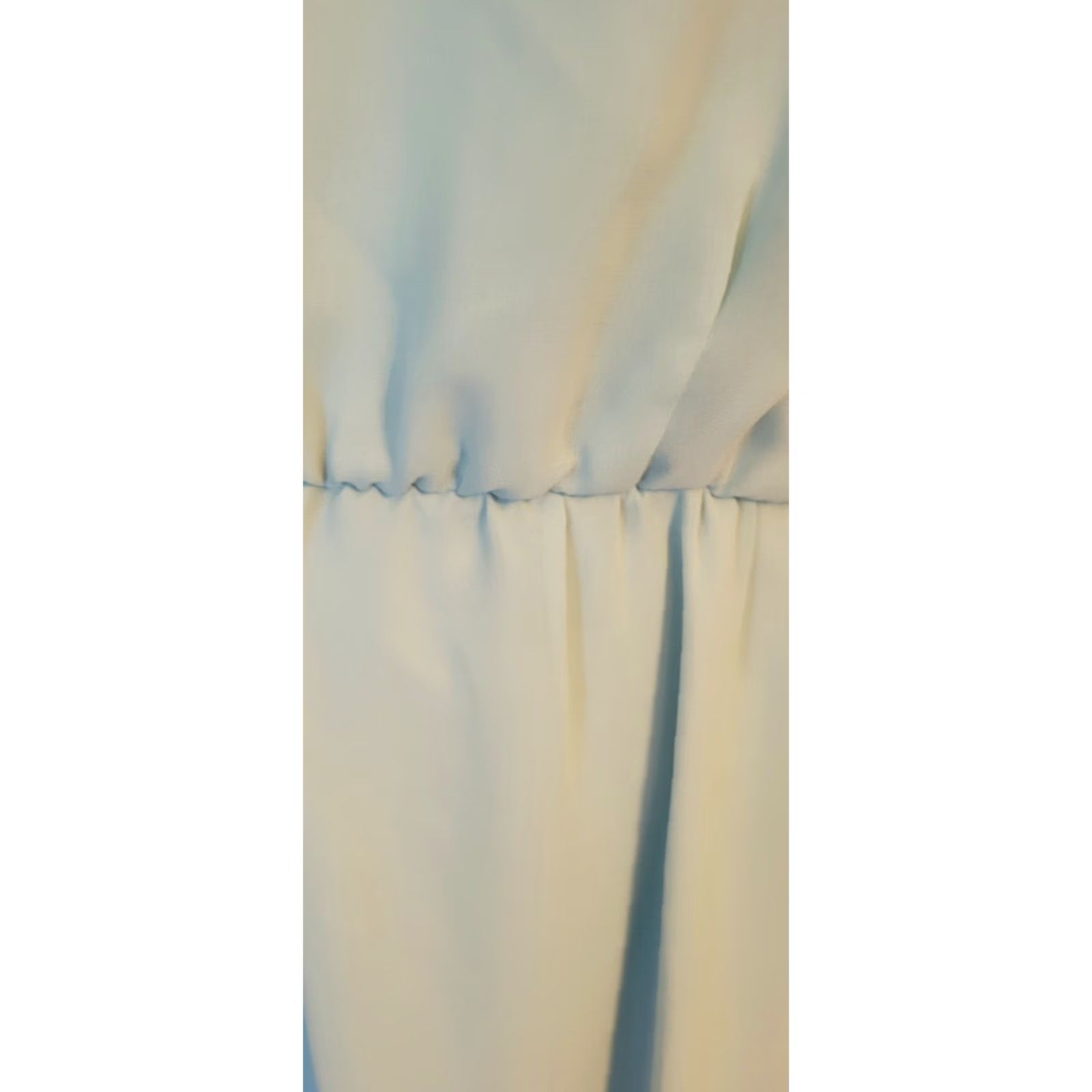 Vintage VINTAGE Miss Elliette Dress Green 8 New Wave Party Sleeves Embellished Sheer Polyester 1980s Womens Size M / US 6-8 / IT 42-44 - 3 Thumbnail