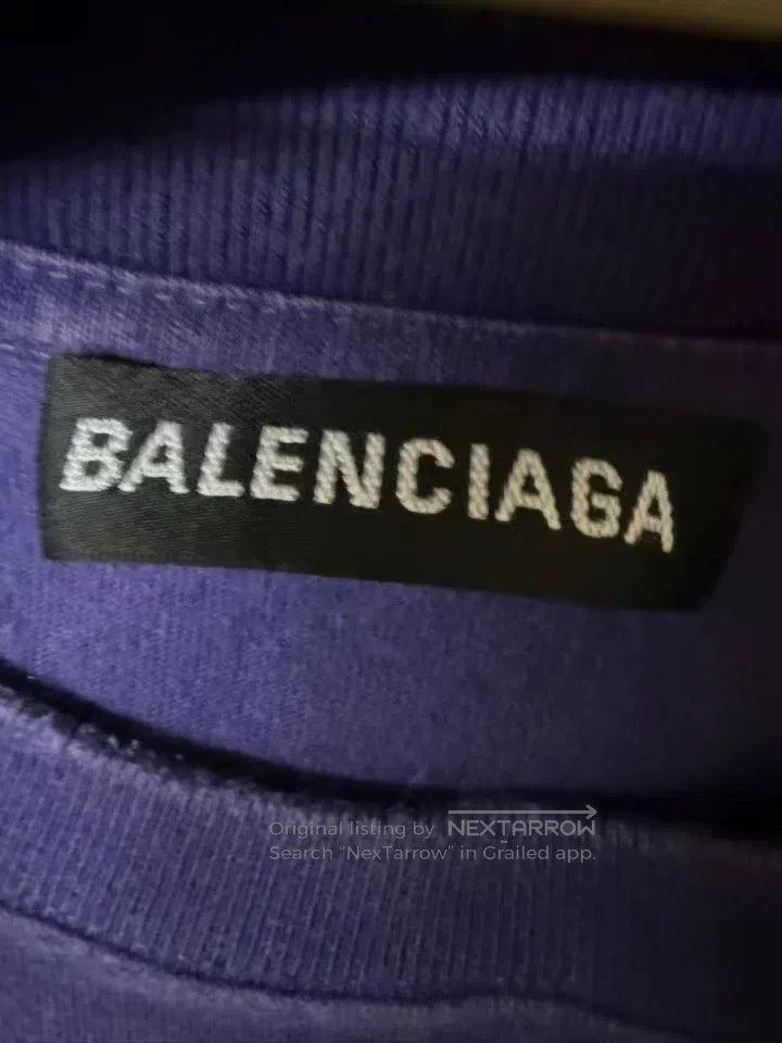 Balenciaga Balenciaga Blue Coke Wave Logo Short Sleeve Size US XS / EU 42 / 0 - 3 Thumbnail