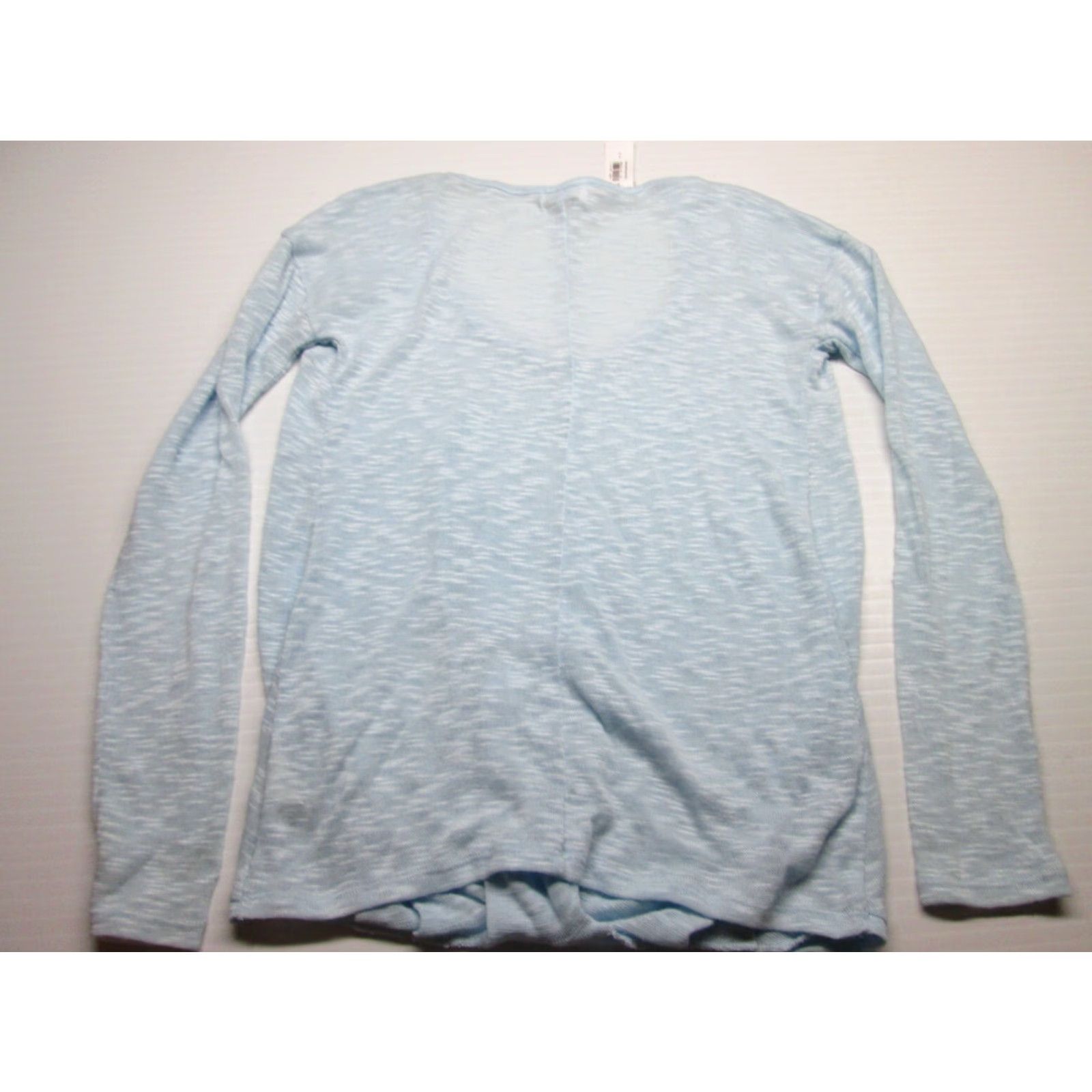 Old Navy OLD NAVY Sweater Women Blue Solid Knit Pullover Size S Regular Boat Neck Long Sleeve Casual Size S / US 4 / IT 40 - 5 Thumbnail