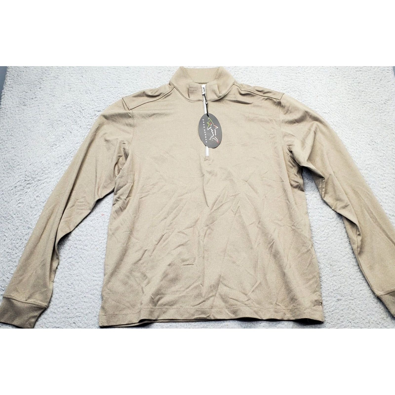 Vintage Greg Norman Golf Performance Sweatshirt Mens Shirt S Brown 1/4 Zip Breathable Size US S / EU 44-46 / 1 - 2 Thumbnail