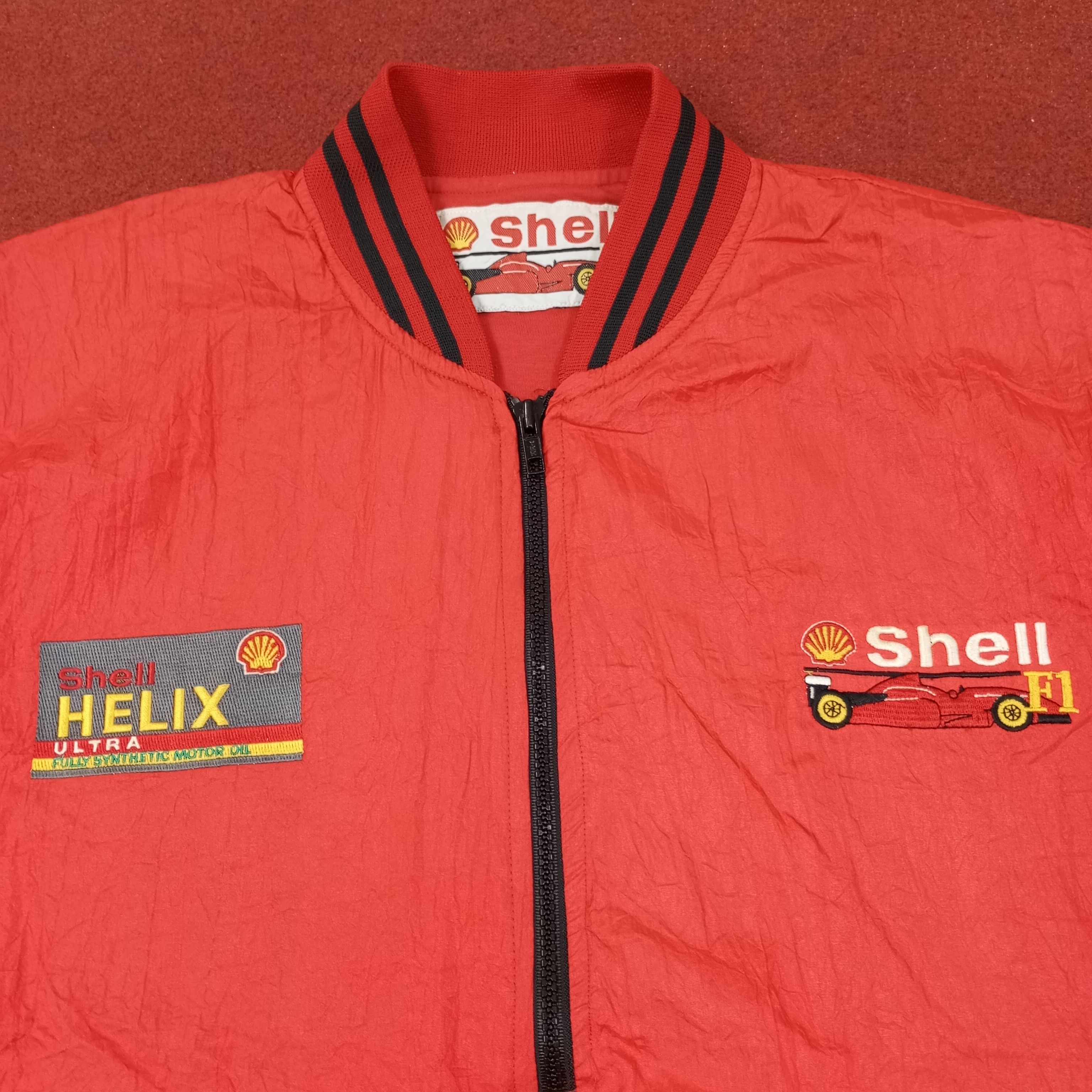 Vintage Shell Helix F1 Formula One Motorsports Jacket c242n6 Size US L / EU 52-54 / 3 - 2 Thumbnail