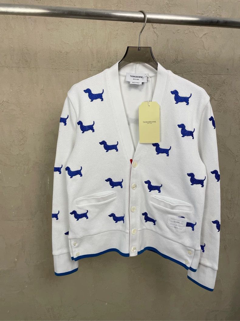 Thom Browne Thom browne White co-branded full-print blue embroidered pu Size XS / US 0-2 / IT 36-38 - 1 Thumbnail